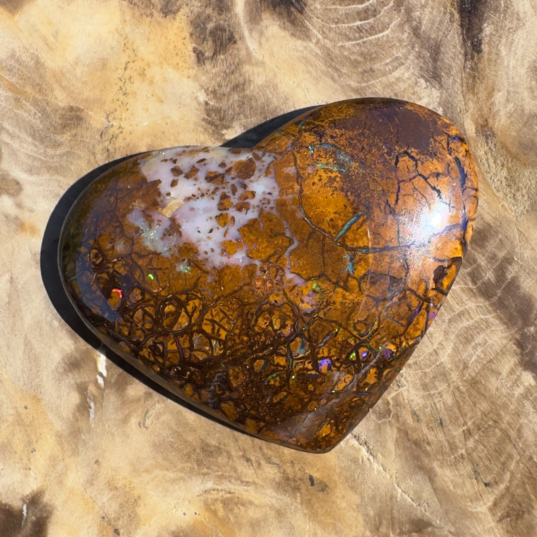 46ct Queensland Boulder Opal | Solid Australian Opal | Hand-Cut