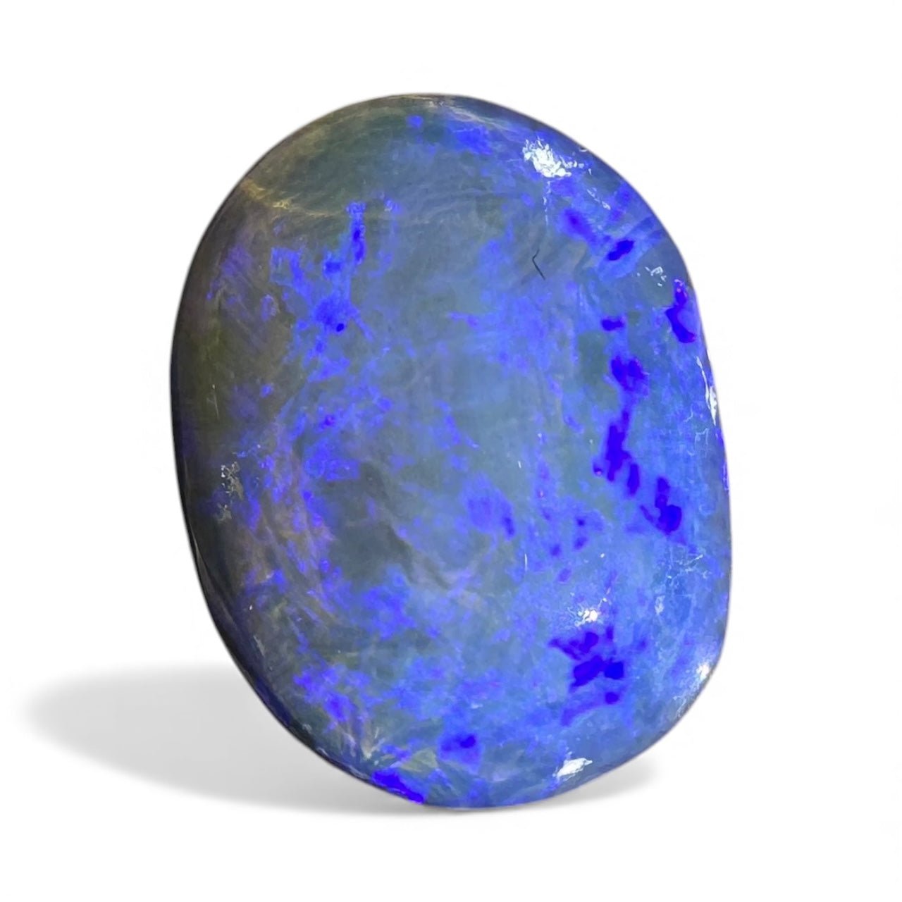 4.7ct Hand - cut Solid Lightning Ridge Semi Black Opal