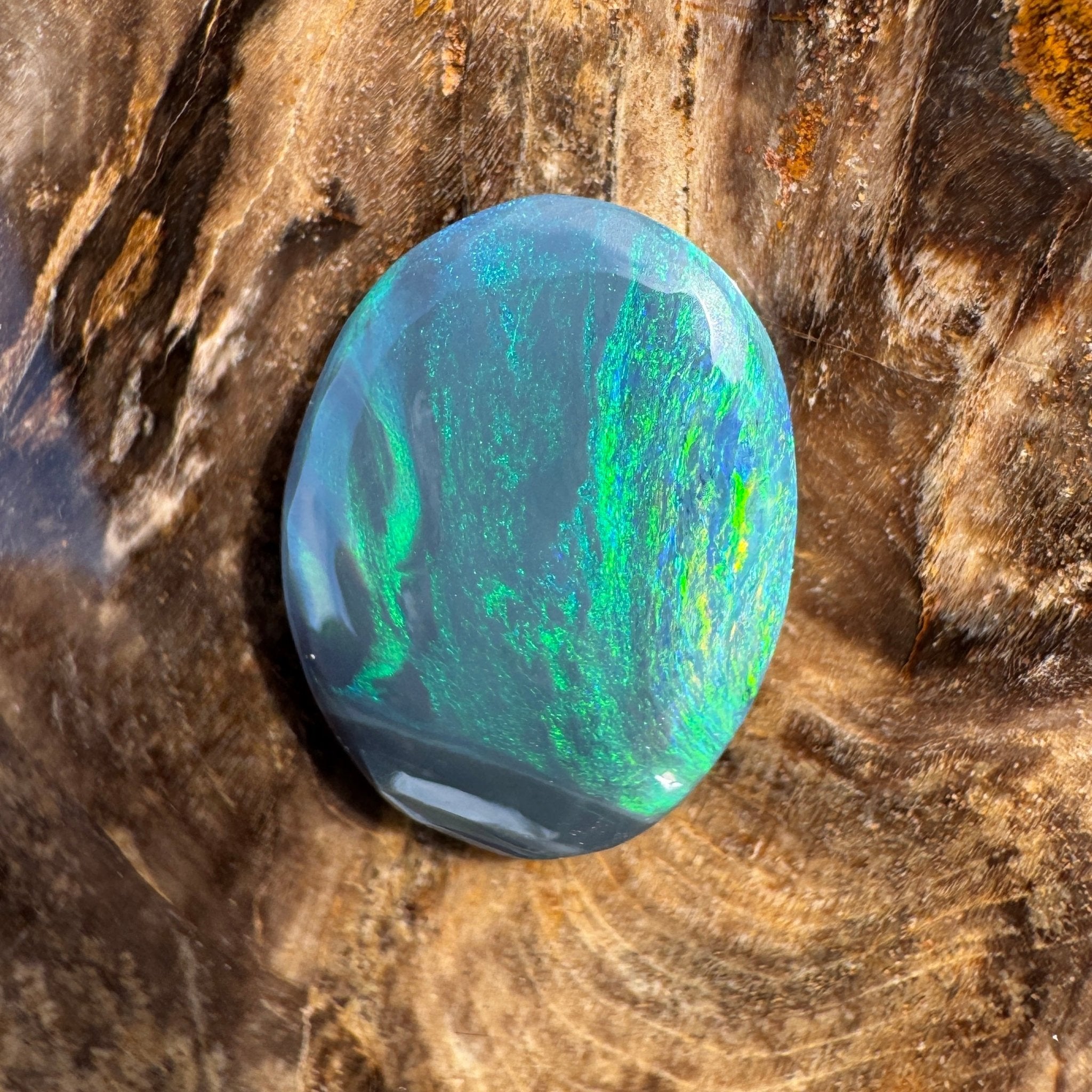 4.7ct Lightning Ridge Black Opal | Solid Australian Opal | Hand-Cut