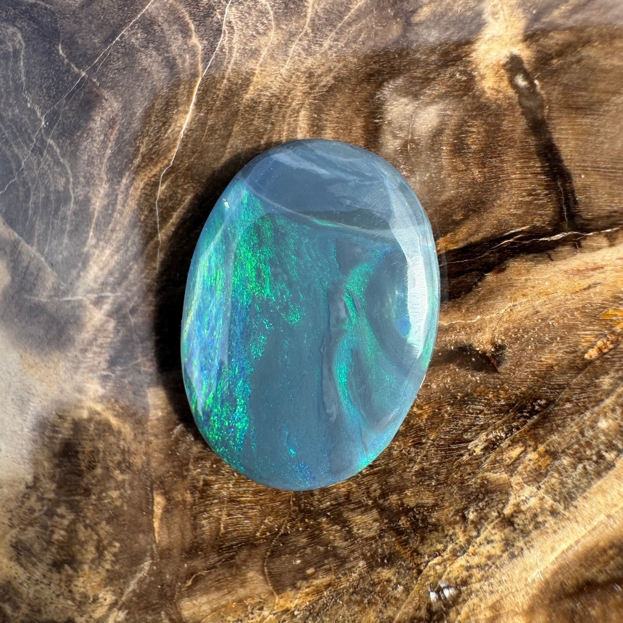 4.7ct Lightning Ridge Black Opal | Solid Australian Opal | Hand-Cut