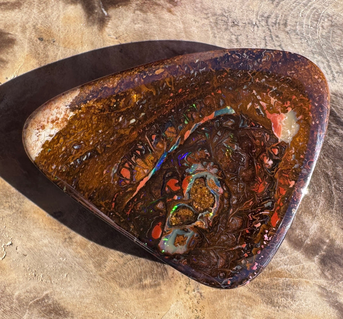 47ct Queensland Boulder Opal | Solid Australian Opal | Hand-Cut