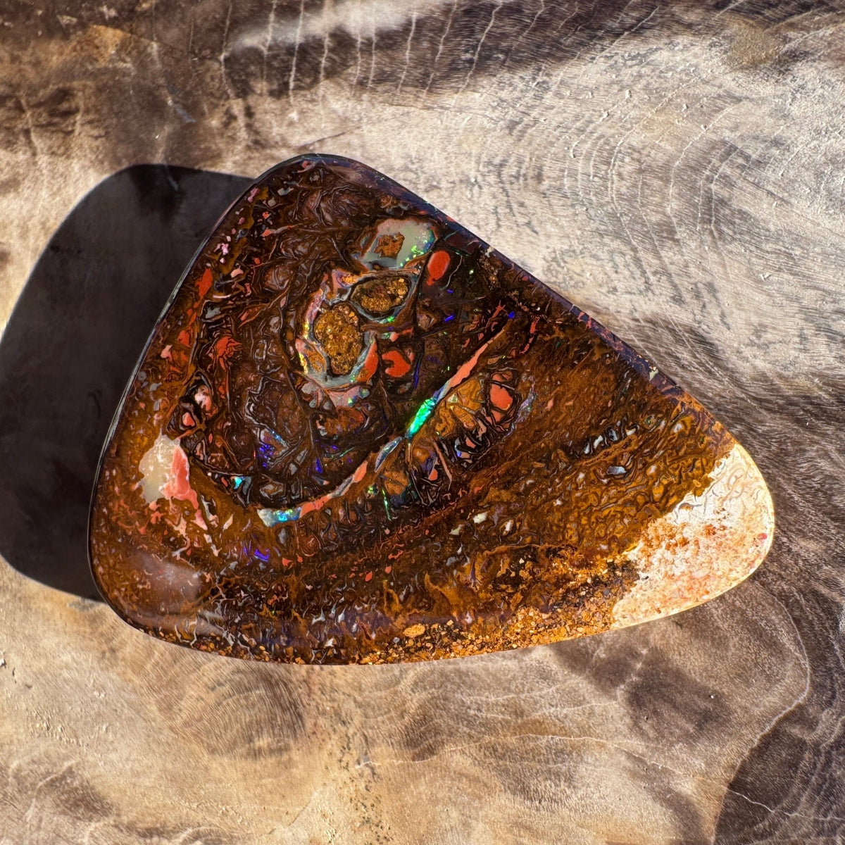 47ct Queensland Boulder Opal | Solid Australian Opal | Hand-Cut
