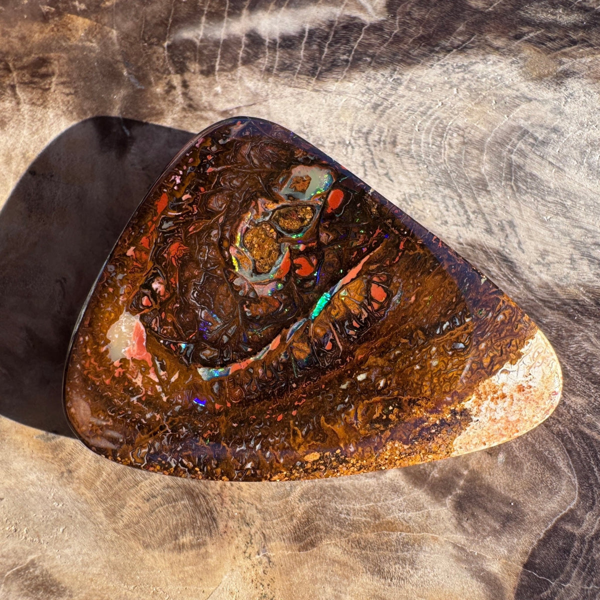 47ct Queensland Boulder Opal | Solid Australian Opal | Hand-Cut