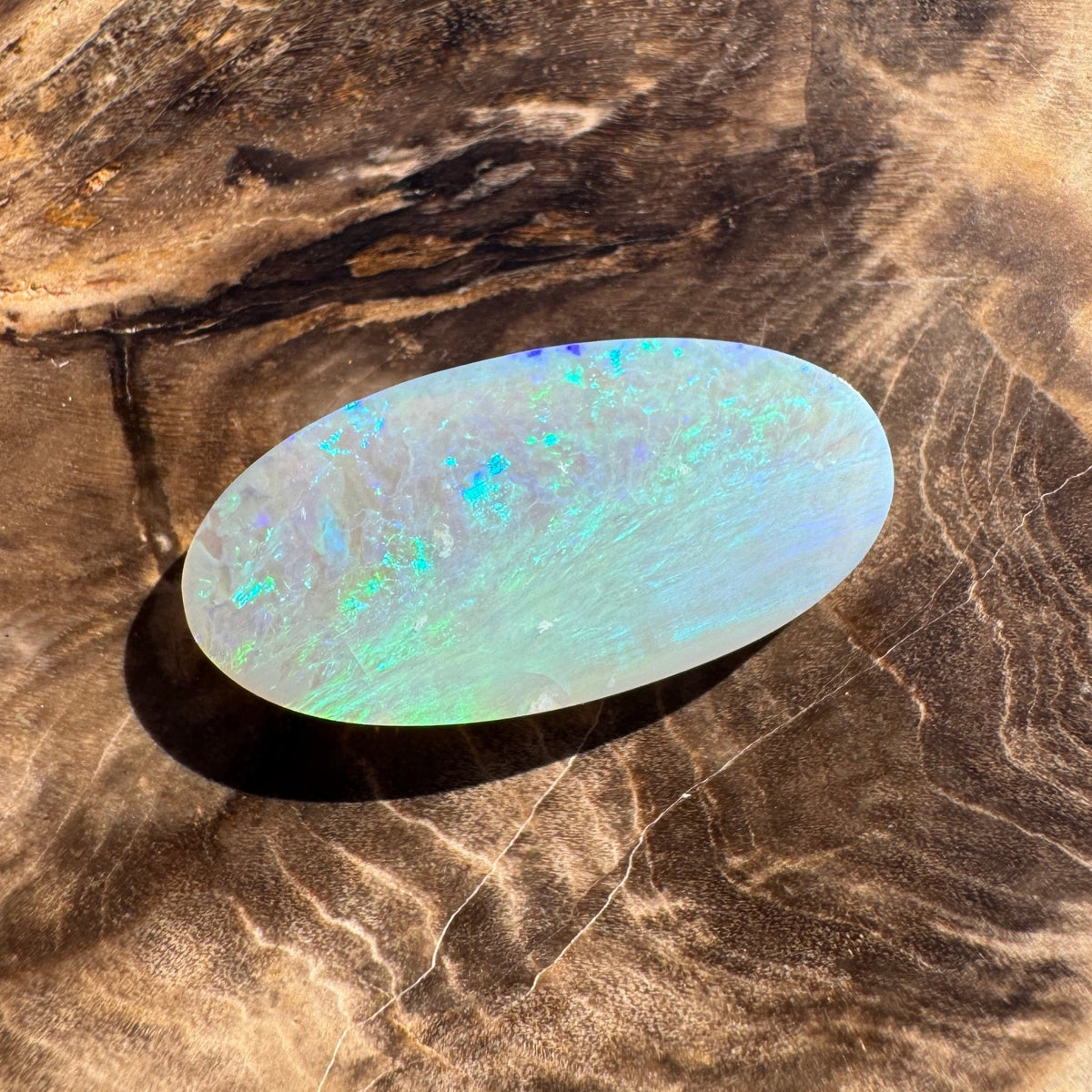 4.8ct Lightning Ridge Semi Black | Solid Australian Opal | Hand-Cut