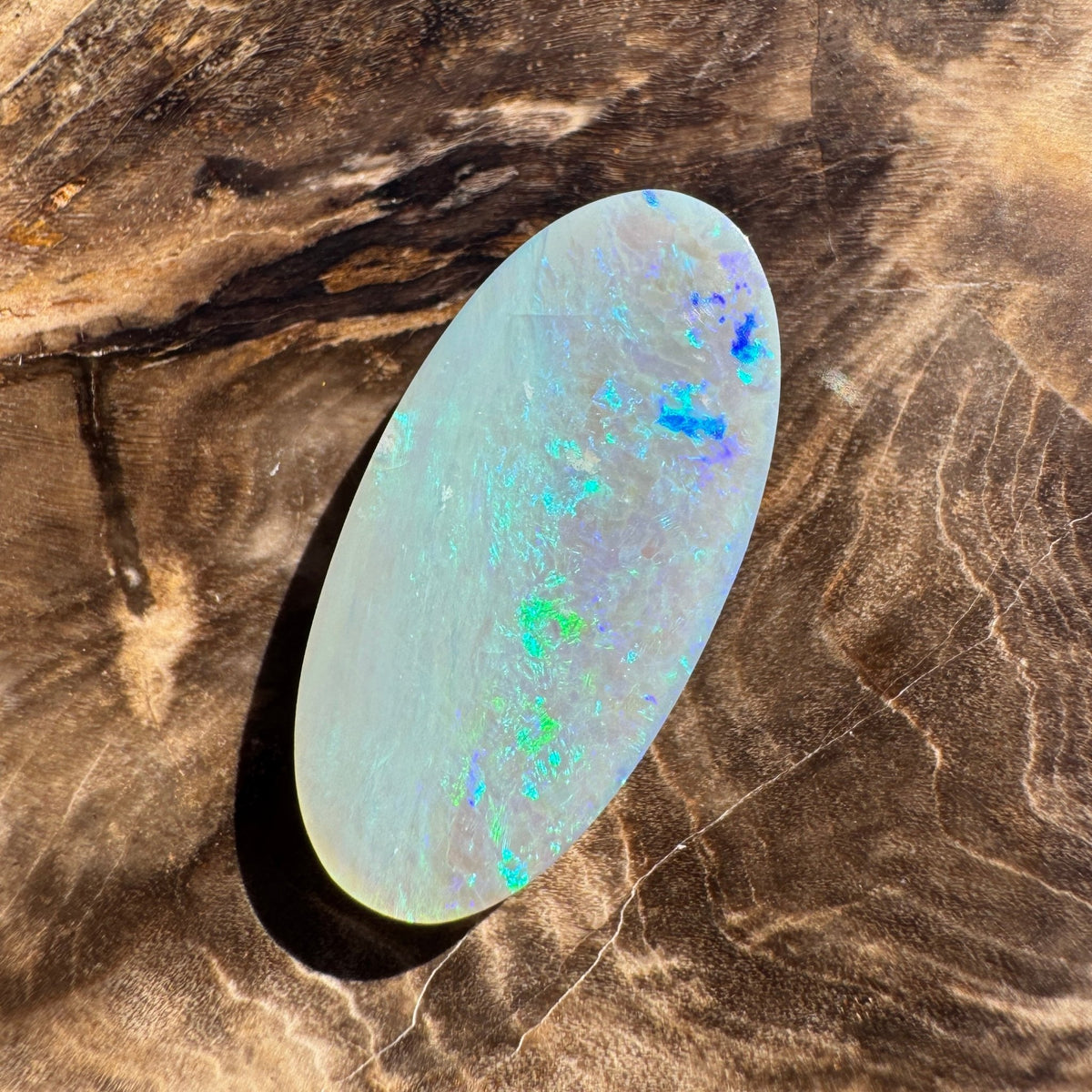 4.8ct Lightning Ridge Semi Black | Solid Australian Opal | Hand-Cut