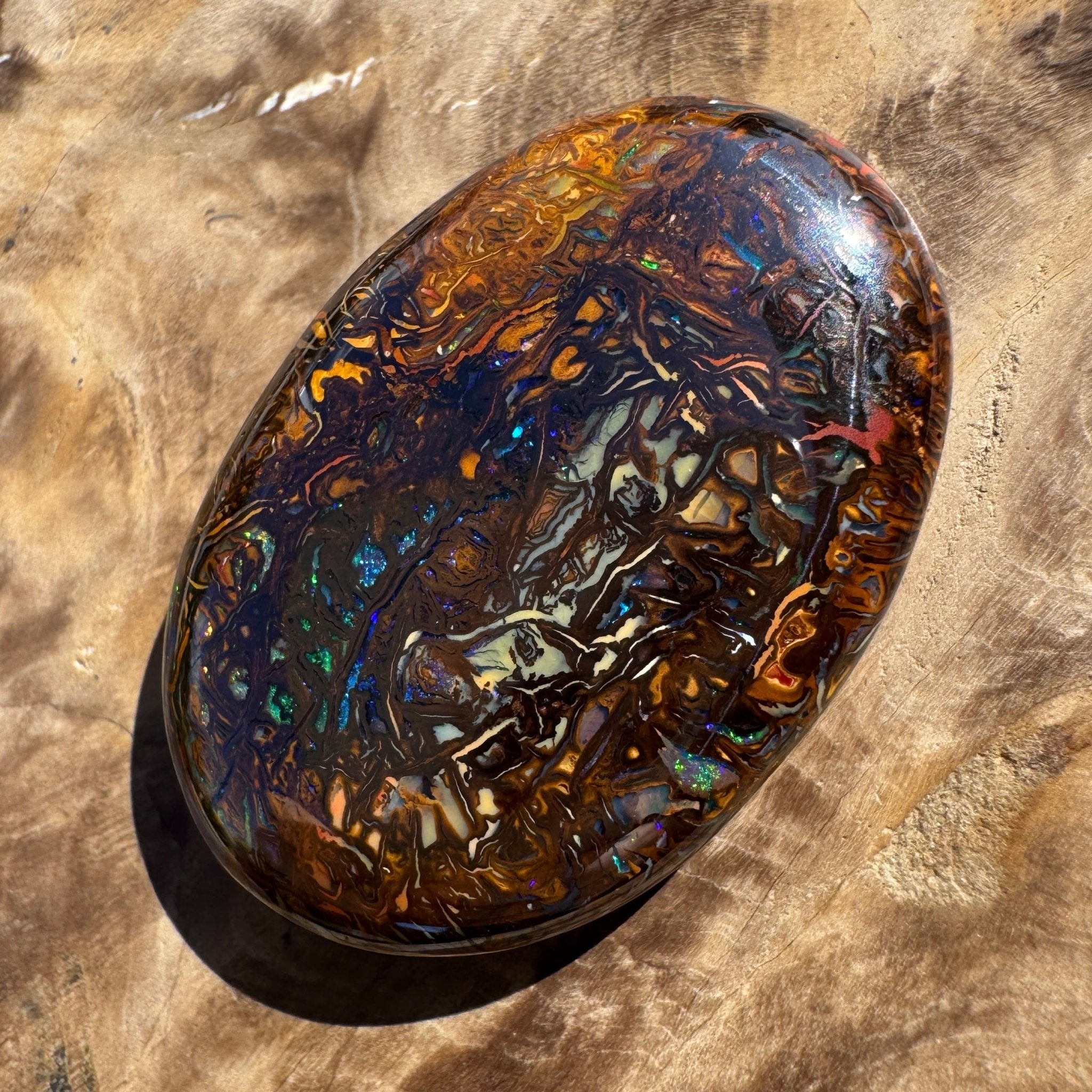 49ct Winton Queensland Boulder Opal | Solid Australian Opal | Hand-Cut