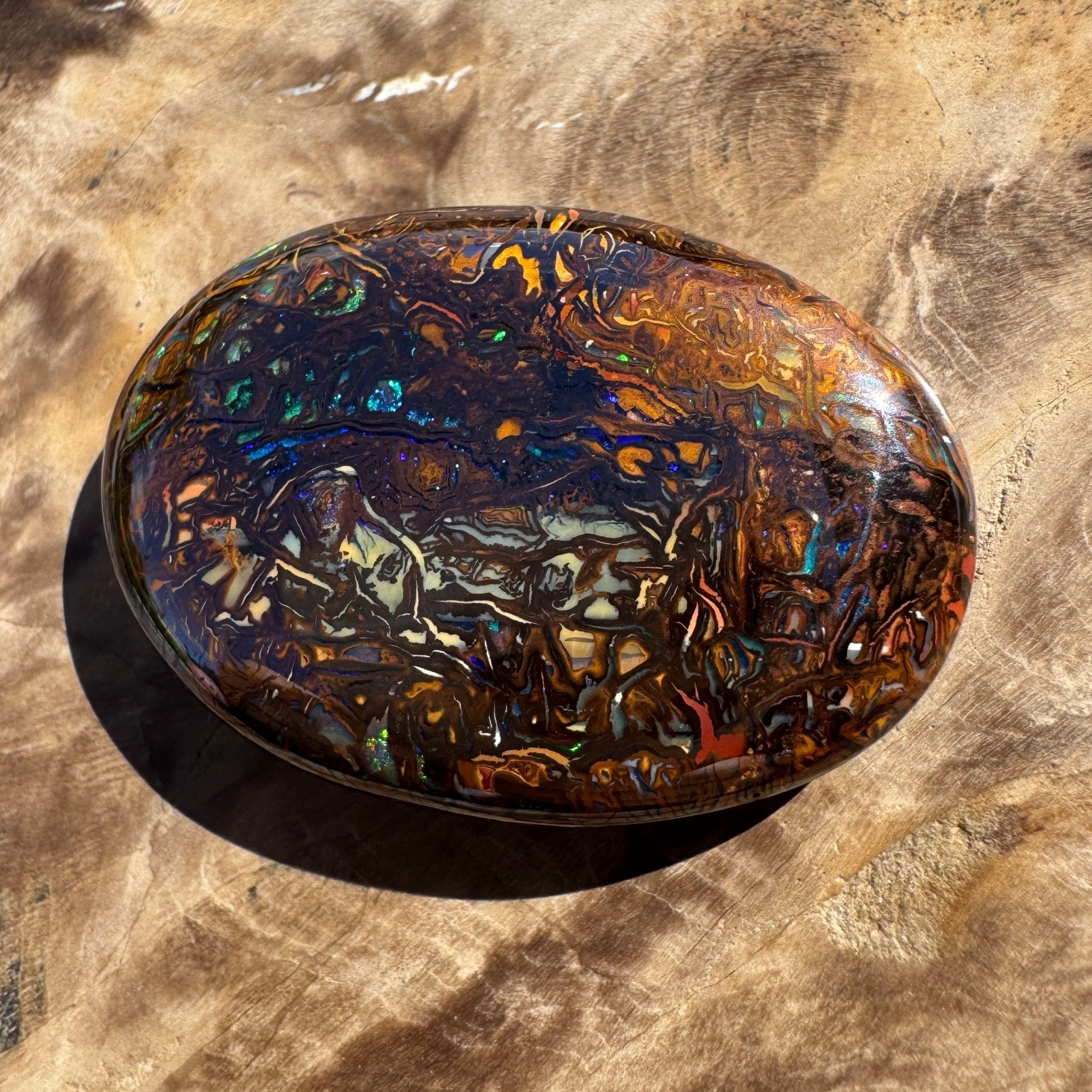 49ct Winton Queensland Boulder Opal | Solid Australian Opal | Hand-Cut