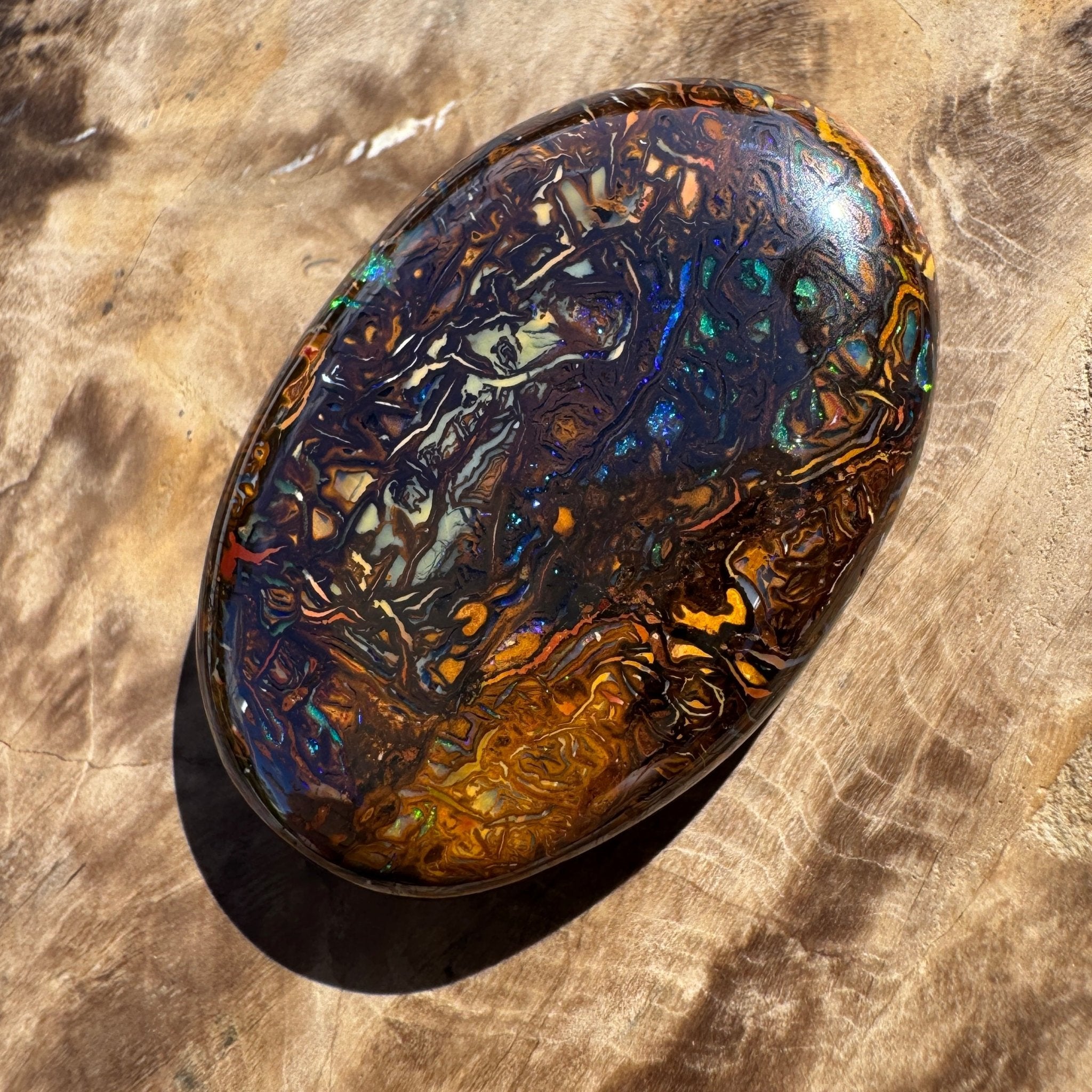 49ct Winton Queensland Boulder Opal | Solid Australian Opal | Hand-Cut