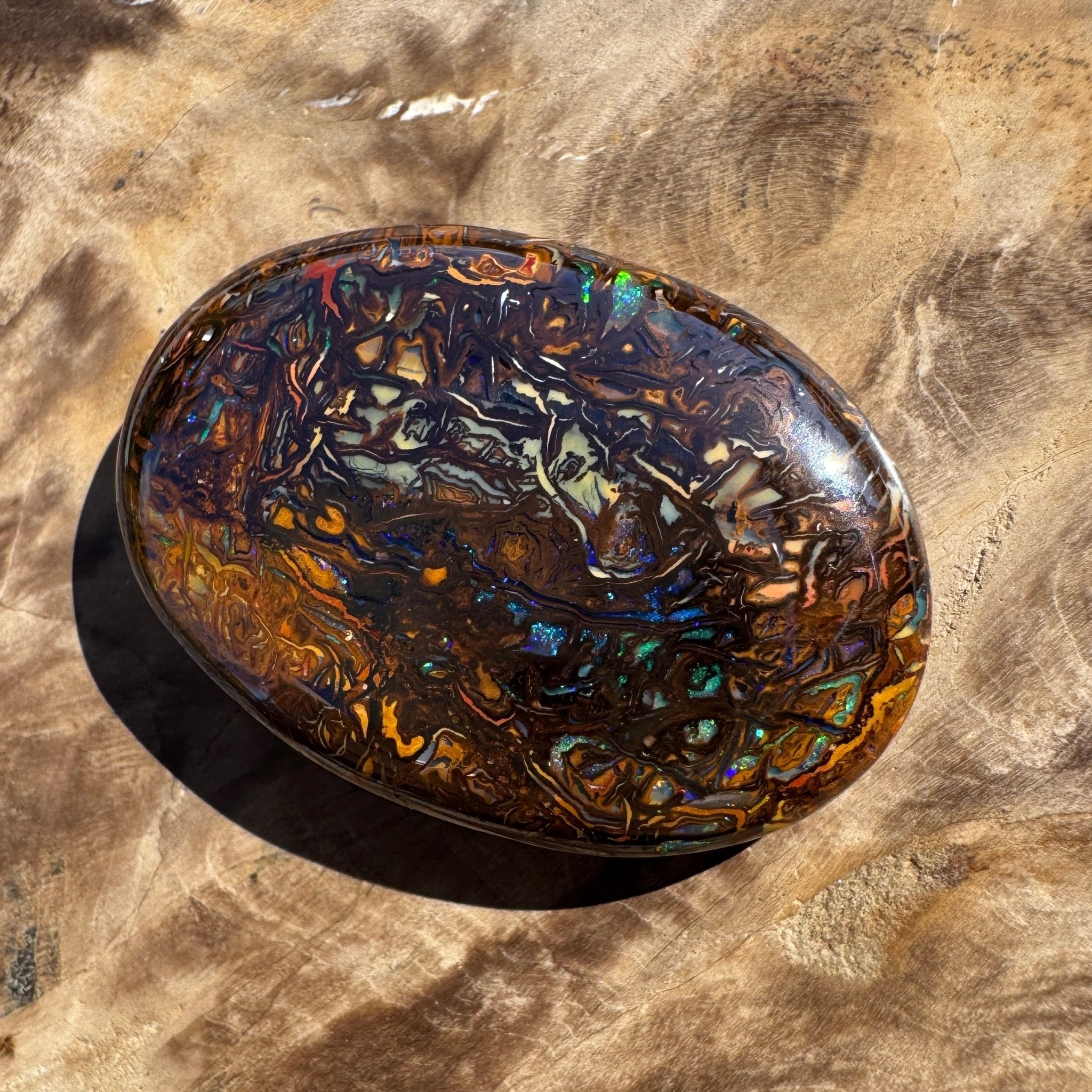 49ct Winton Queensland Boulder Opal | Solid Australian Opal | Hand-Cut