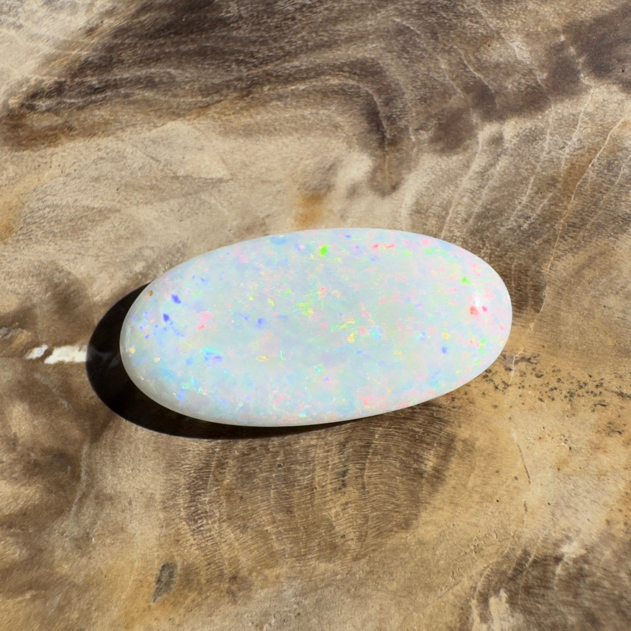 4ct Coober Pedy White Opal | Solid Australian Opal