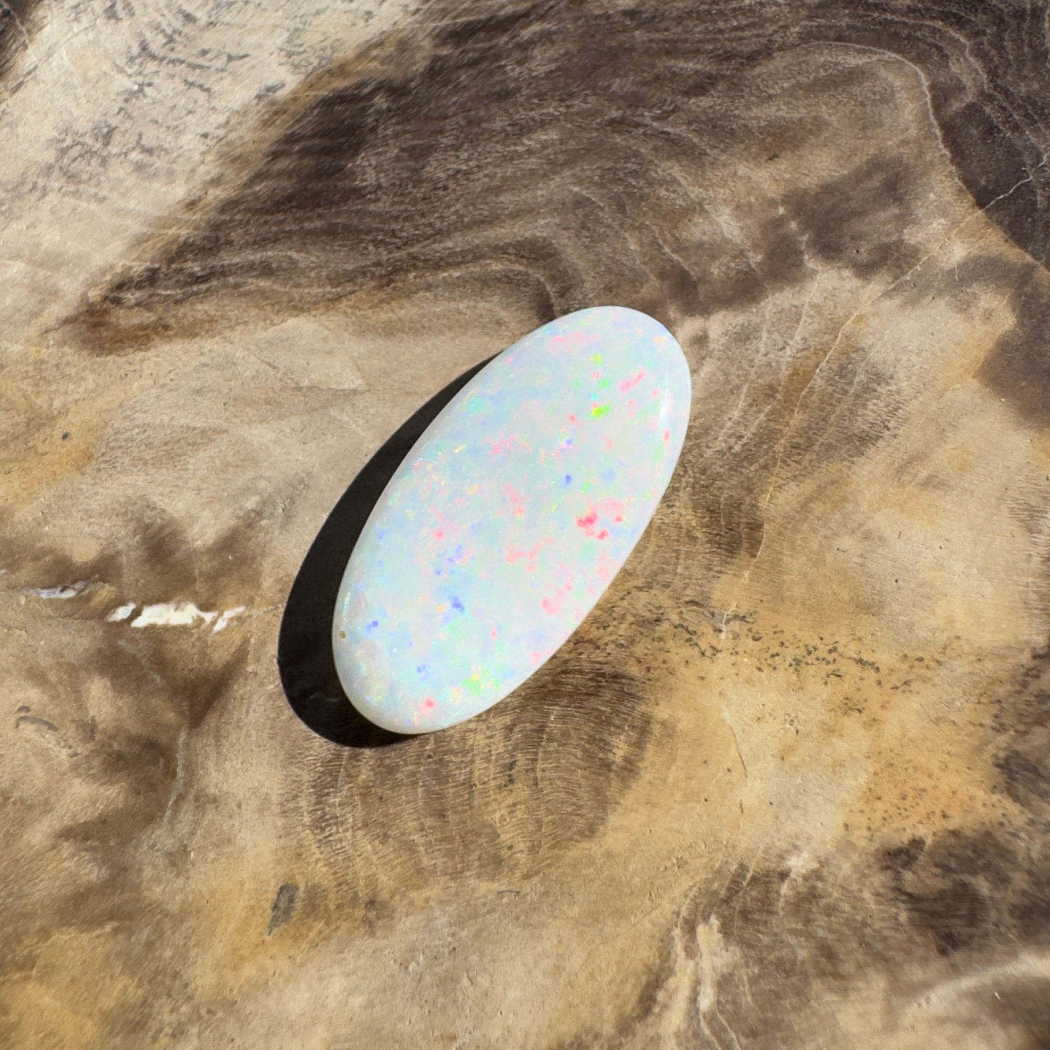 4ct Coober Pedy White Opal | Solid Australian Opal