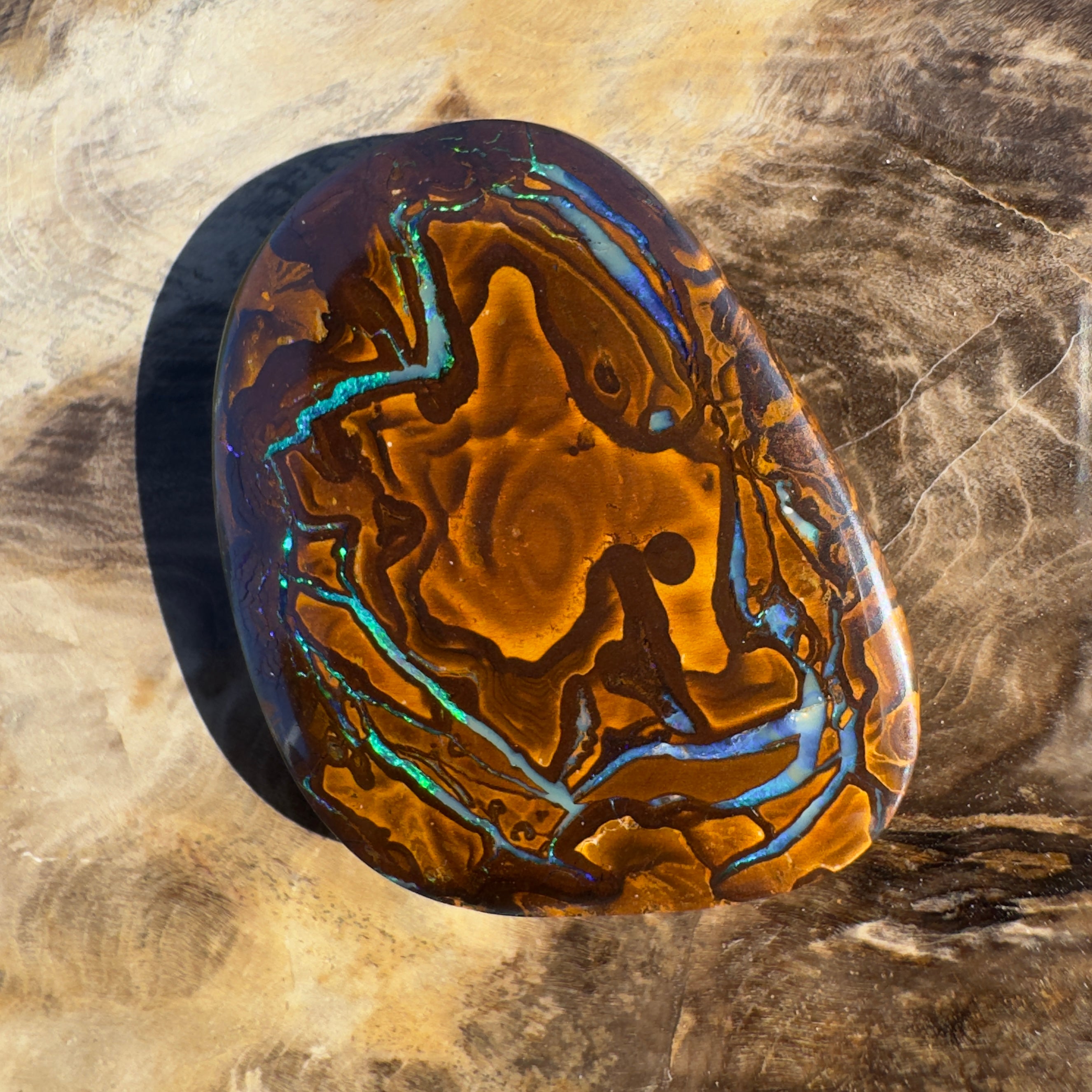 53ct Queensland Boulder Opal | Solid Australian Opal | Hand-Cut