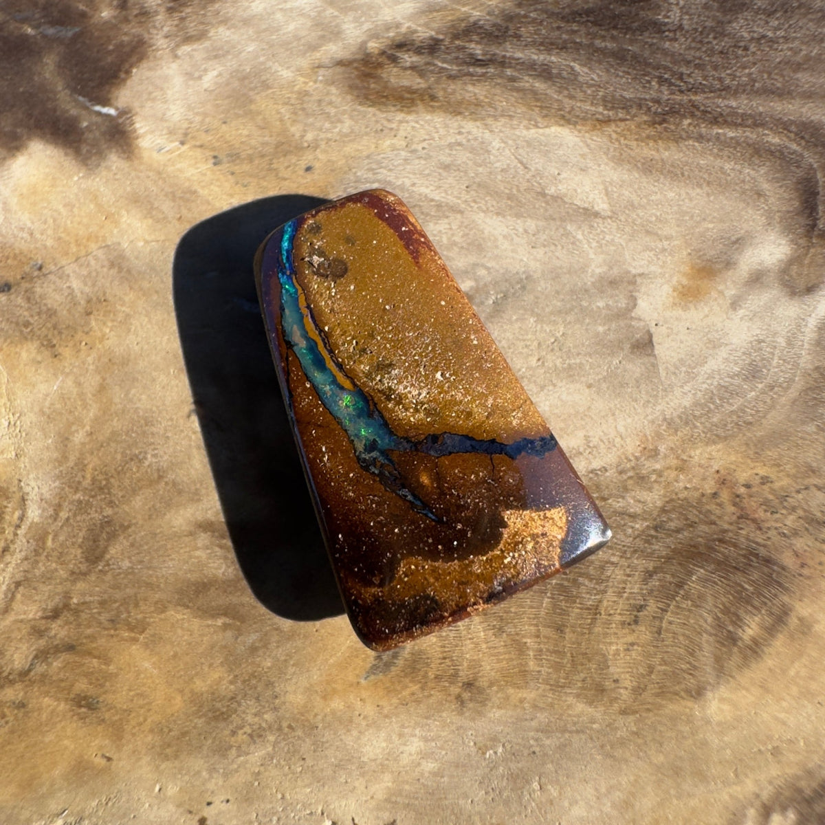 5.1ct Queensland Boulder Opal | Solid Australian Opal | Hand-Cut