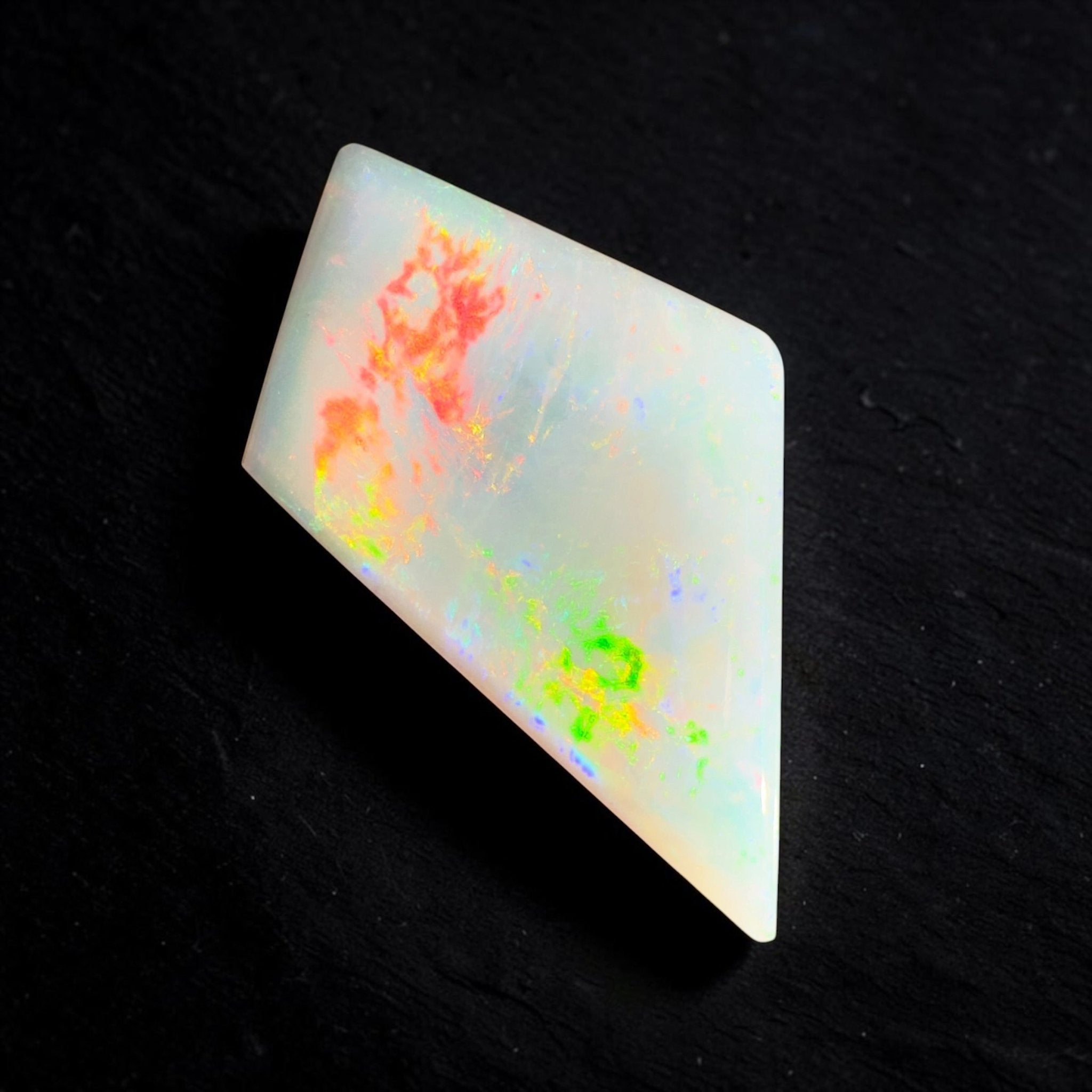 5.2ct Coober Pedy White Opal | Solid Australian Opal | Hand-Cut