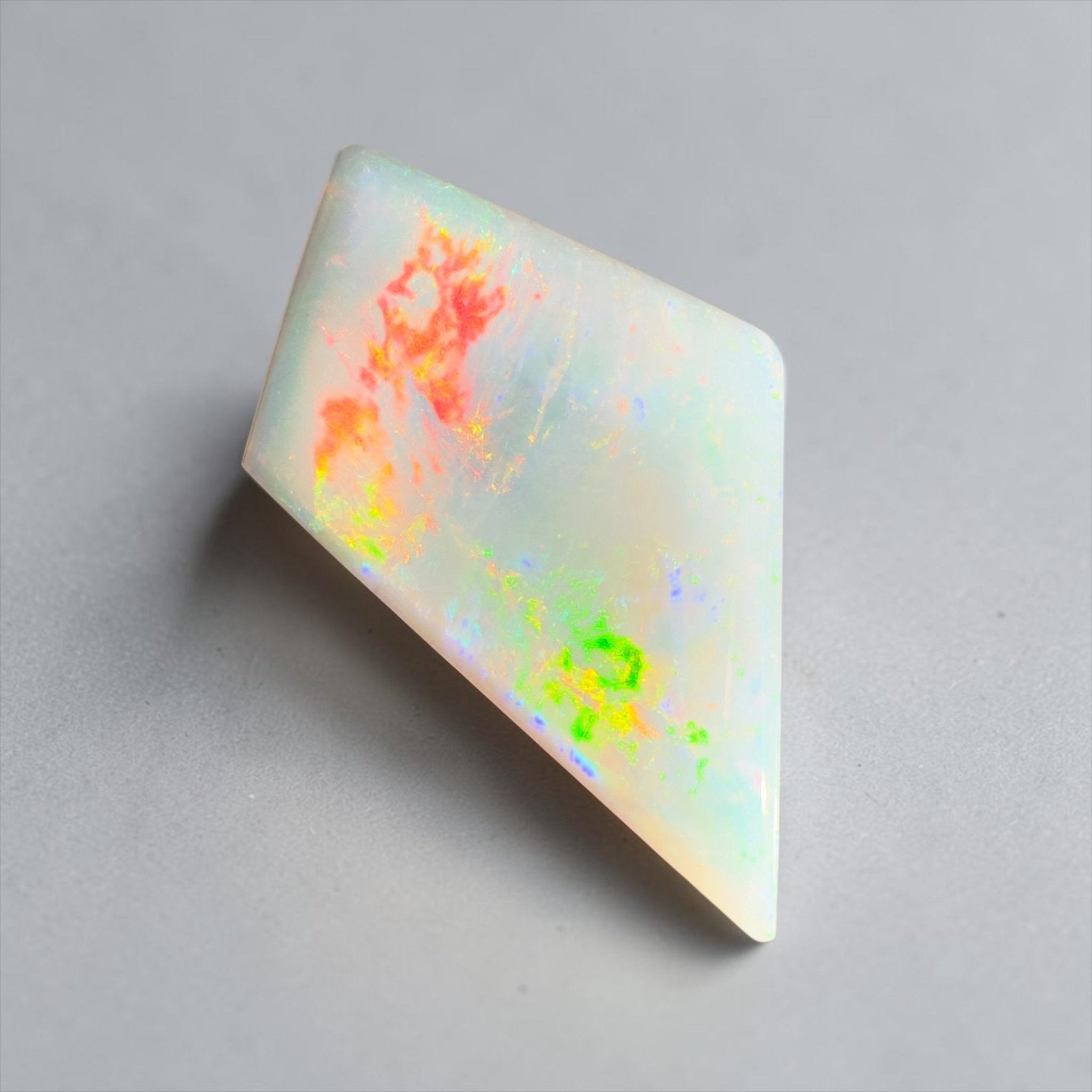 5.2ct Coober Pedy White Opal | Solid Australian Opal | Hand-Cut