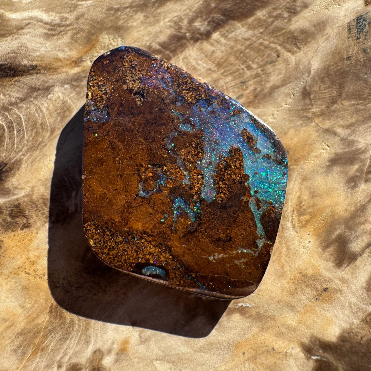 56ct Queensland Boulder Opal | Solid Australian Opal | Hand-Cut