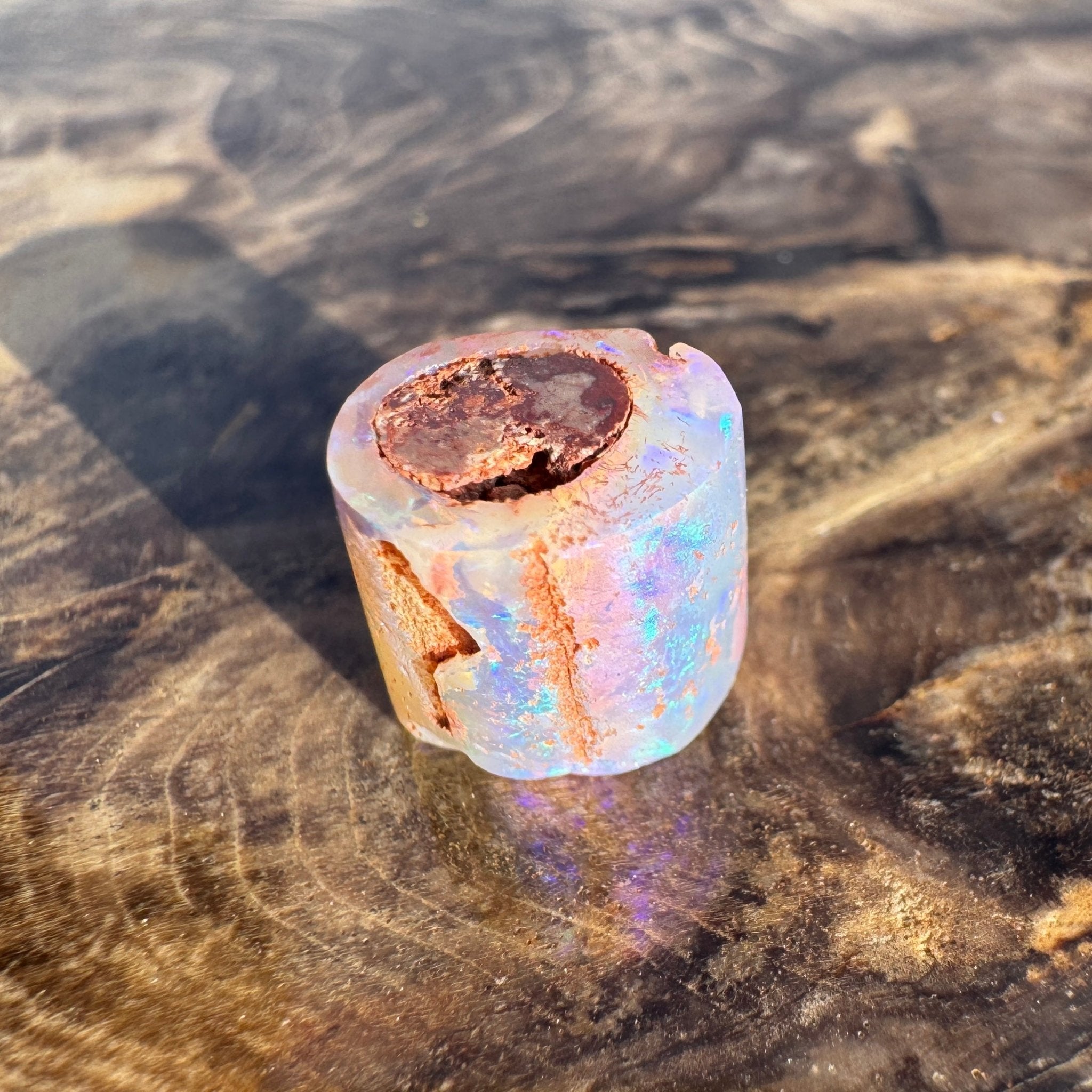 5.8ct Coober Pedy Belemnite Opal | Solid Australian Opal | Hand-Cut