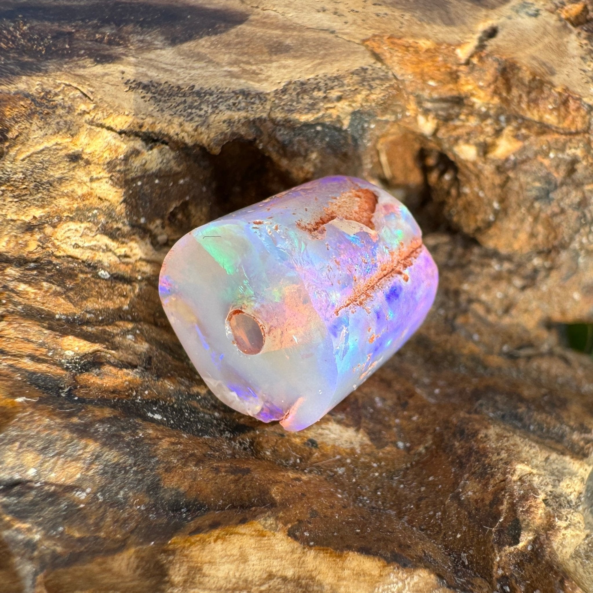 5.8ct Coober Pedy Belemnite Opal | Solid Australian Opal | Hand-Cut