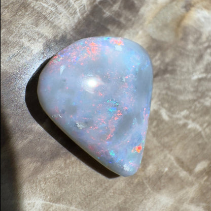 5ct Hand - cut Solid Lightning Ridge Semi Black Opal