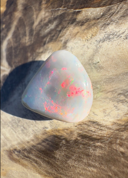 5ct Hand - cut Solid Lightning Ridge Semi Black Opal