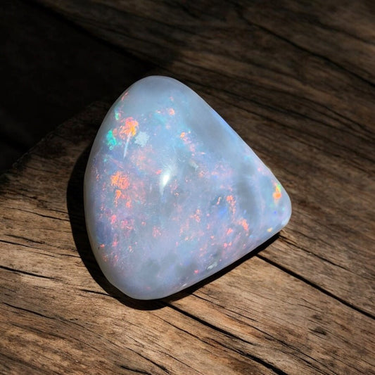 5ct Hand - cut Solid Lightning Ridge Semi Black Opal
