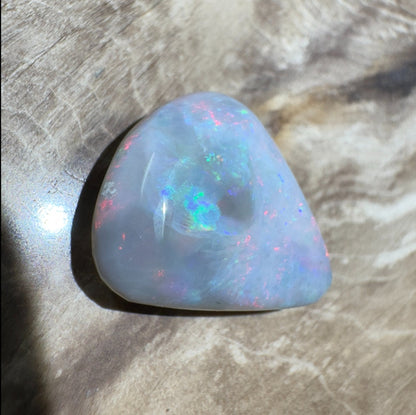 5ct Hand - cut Solid Lightning Ridge Semi Black Opal