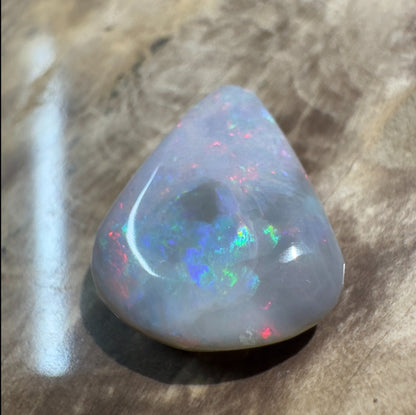 5ct Hand - cut Solid Lightning Ridge Semi Black Opal