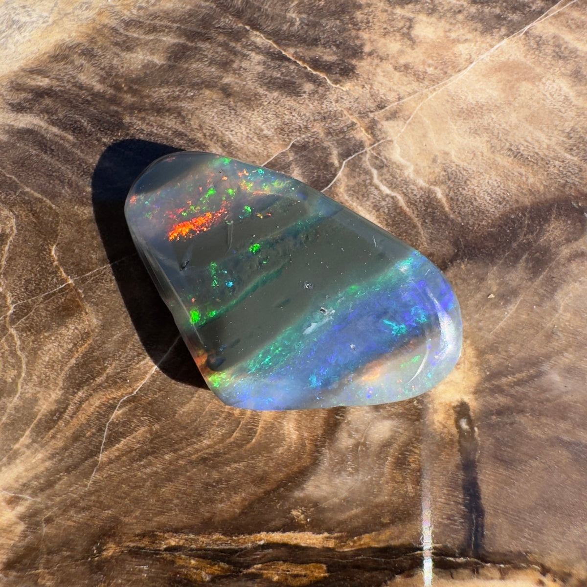 5ct Lightning Ridge Black Opal | Solid Australian Opal | Hand-Cut