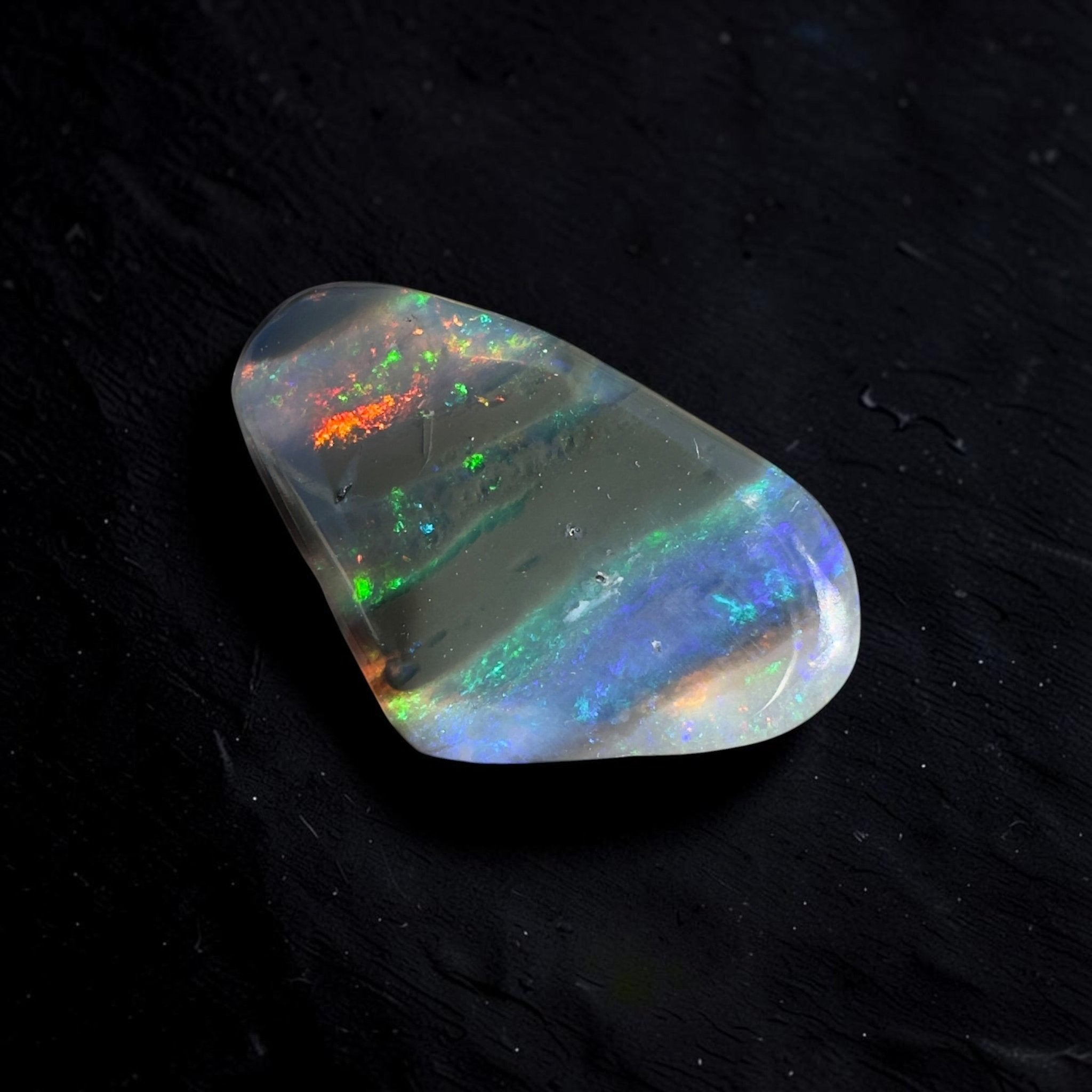 5ct Lightning Ridge Black Opal | Solid Australian Opal | Hand-Cut