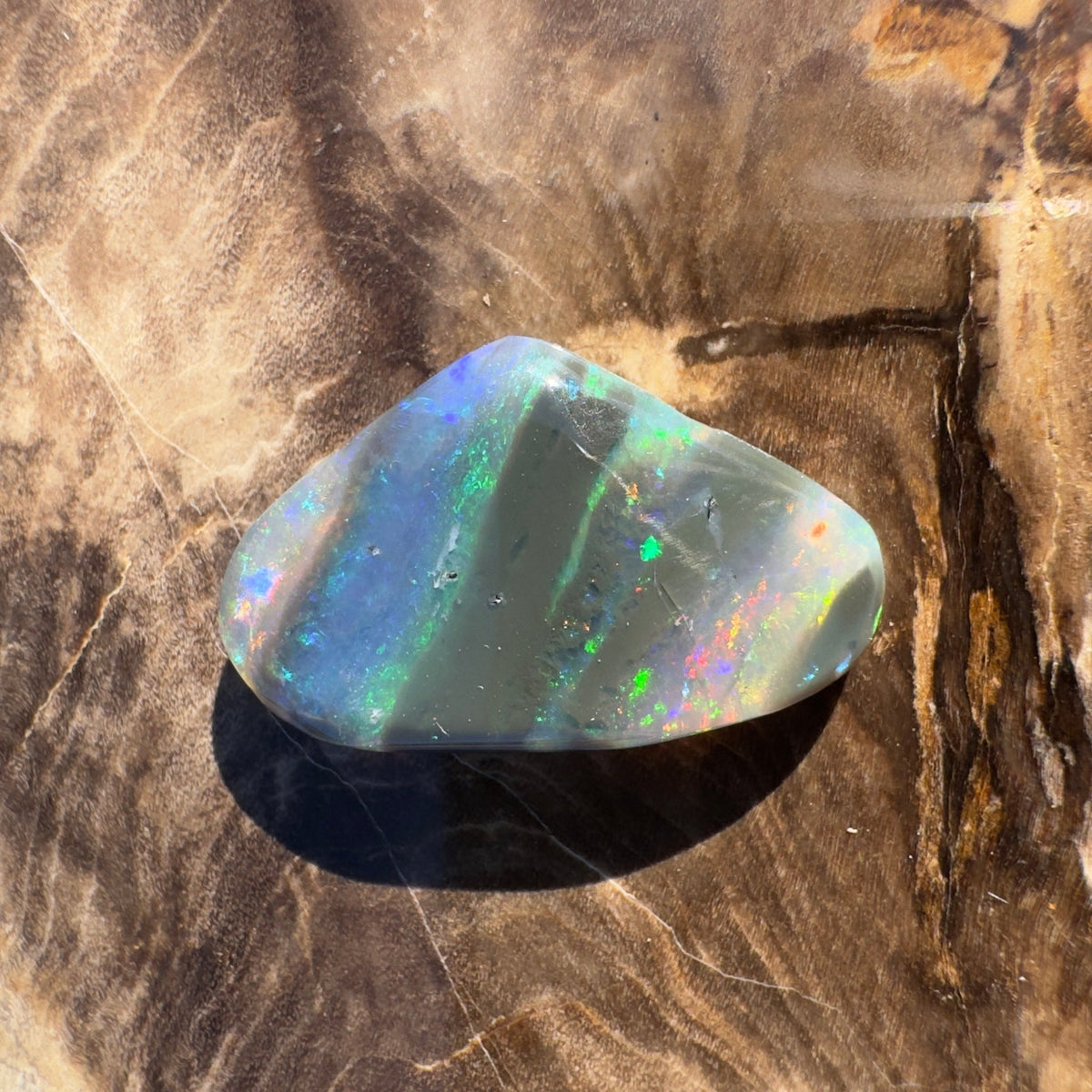 5ct Lightning Ridge Black Opal | Solid Australian Opal | Hand-Cut