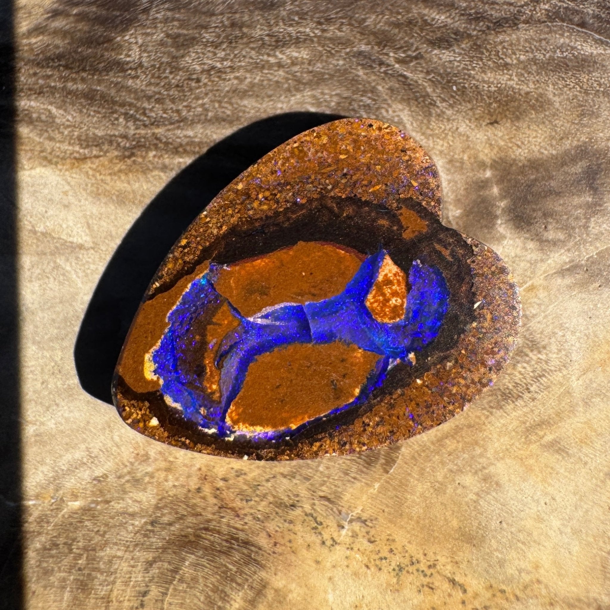5ct Queensland Boulder Opal | Solid Australian Opal | Hand-Cut