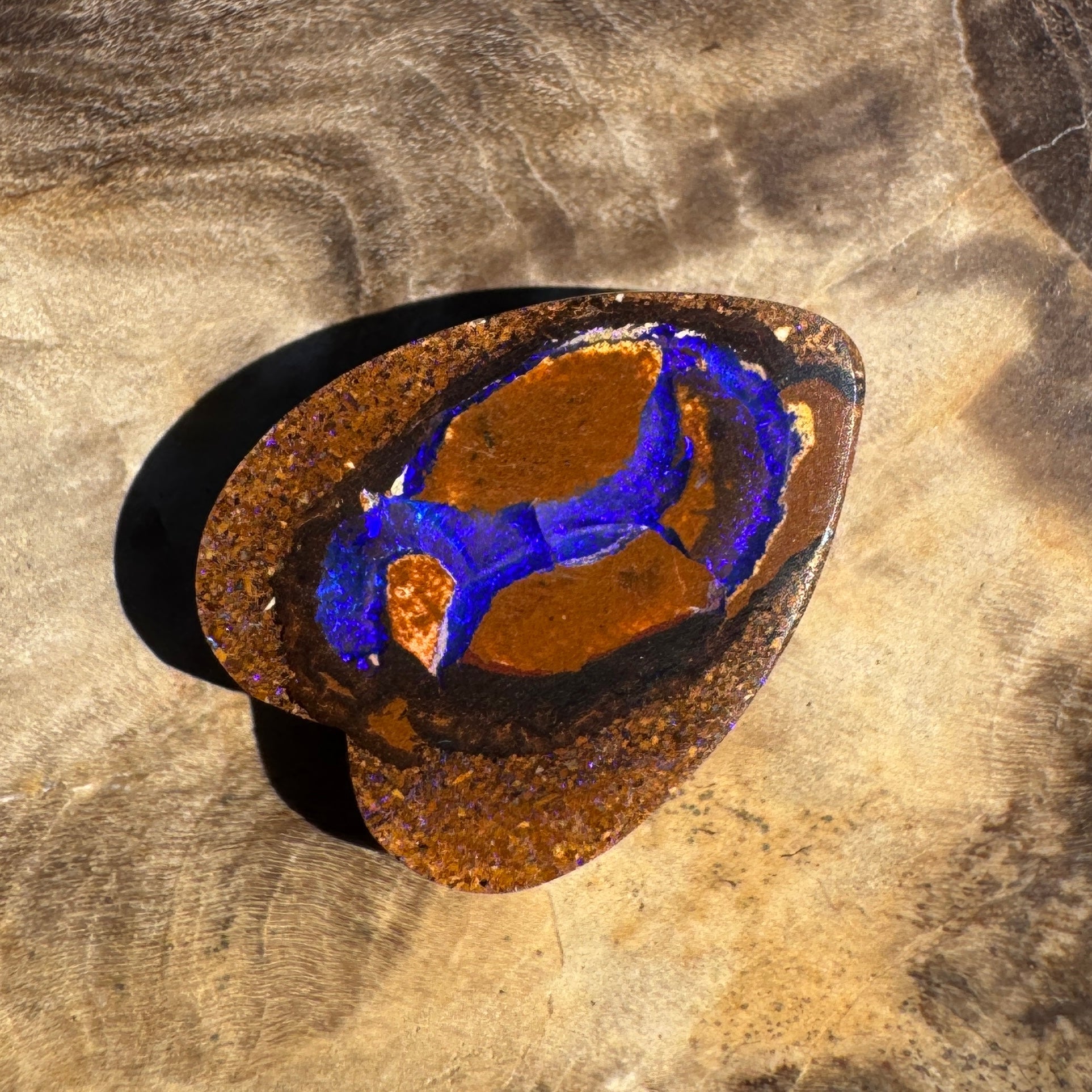 5ct Queensland Boulder Opal | Solid Australian Opal | Hand-Cut