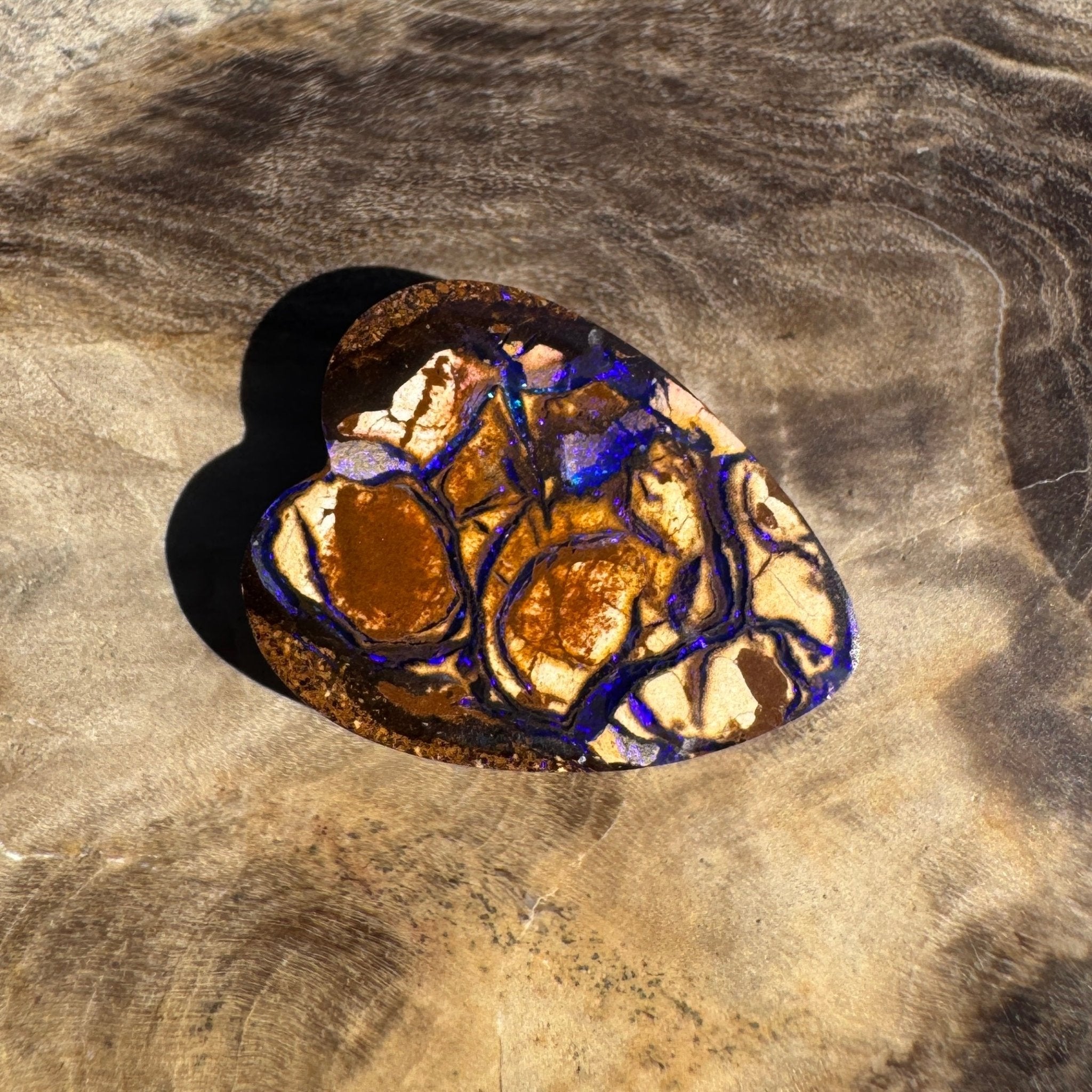5ct Queensland Boulder Opal | Solid Australian Opal | Hand-Cut