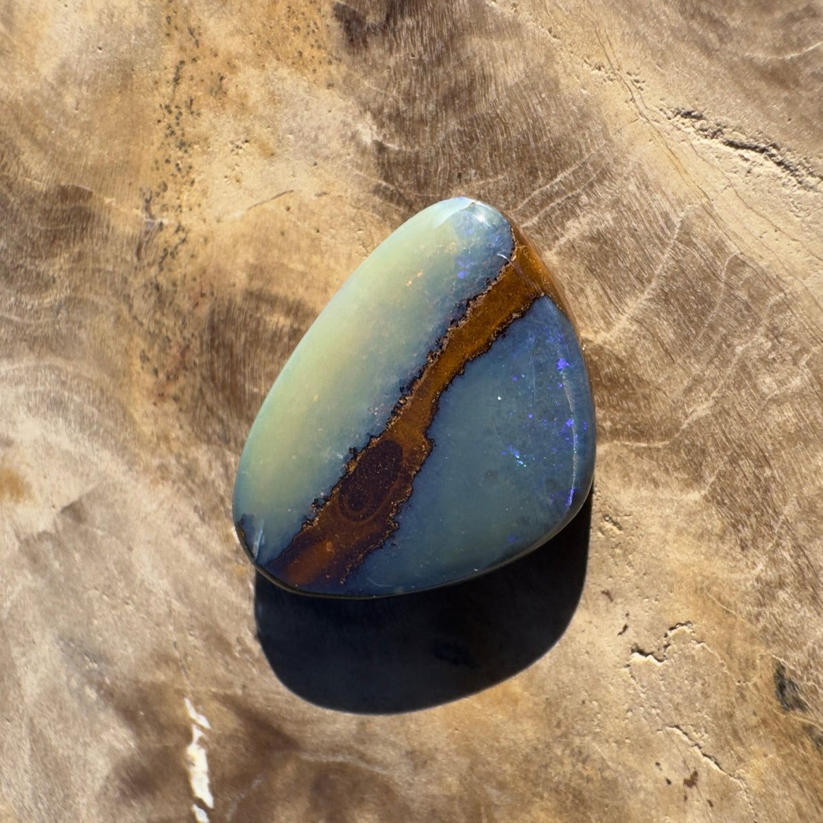 5ct Queensland Boulder Opal | Solid Australian Opal | Hand-Cut