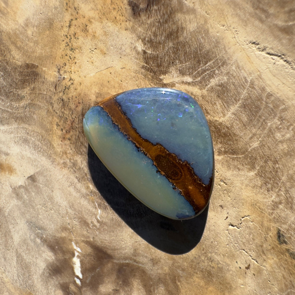 5ct Queensland Boulder Opal | Solid Australian Opal | Hand-Cut