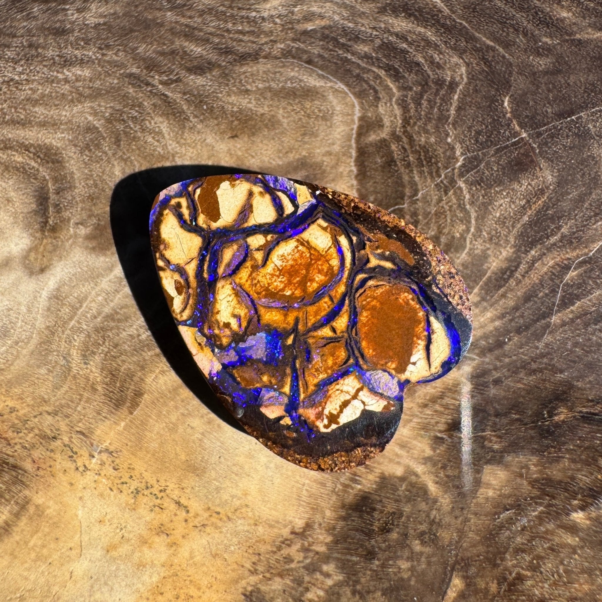 5ct Queensland Boulder Opal | Solid Australian Opal | Hand-Cut