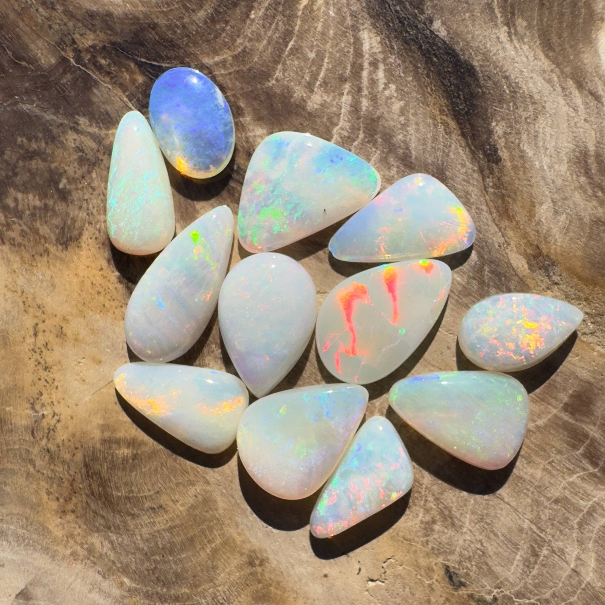 6.3CT Hand - cut Solid Australian Coober Pedy Opal Parcel