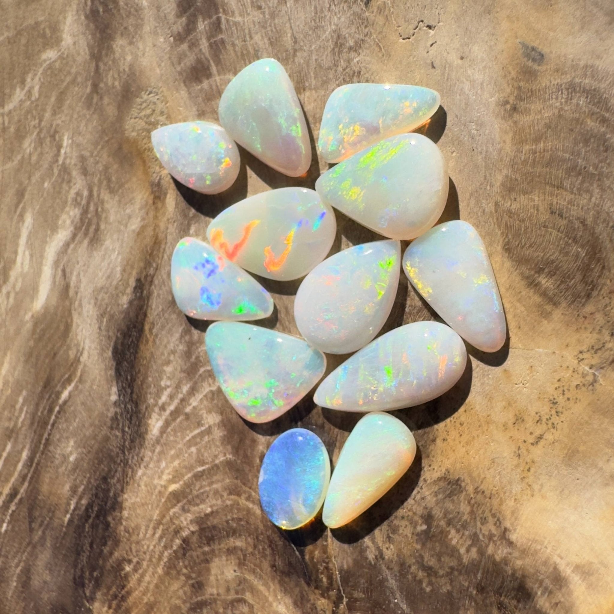 6.3CT Hand - cut Solid Australian Coober Pedy Opal Parcel
