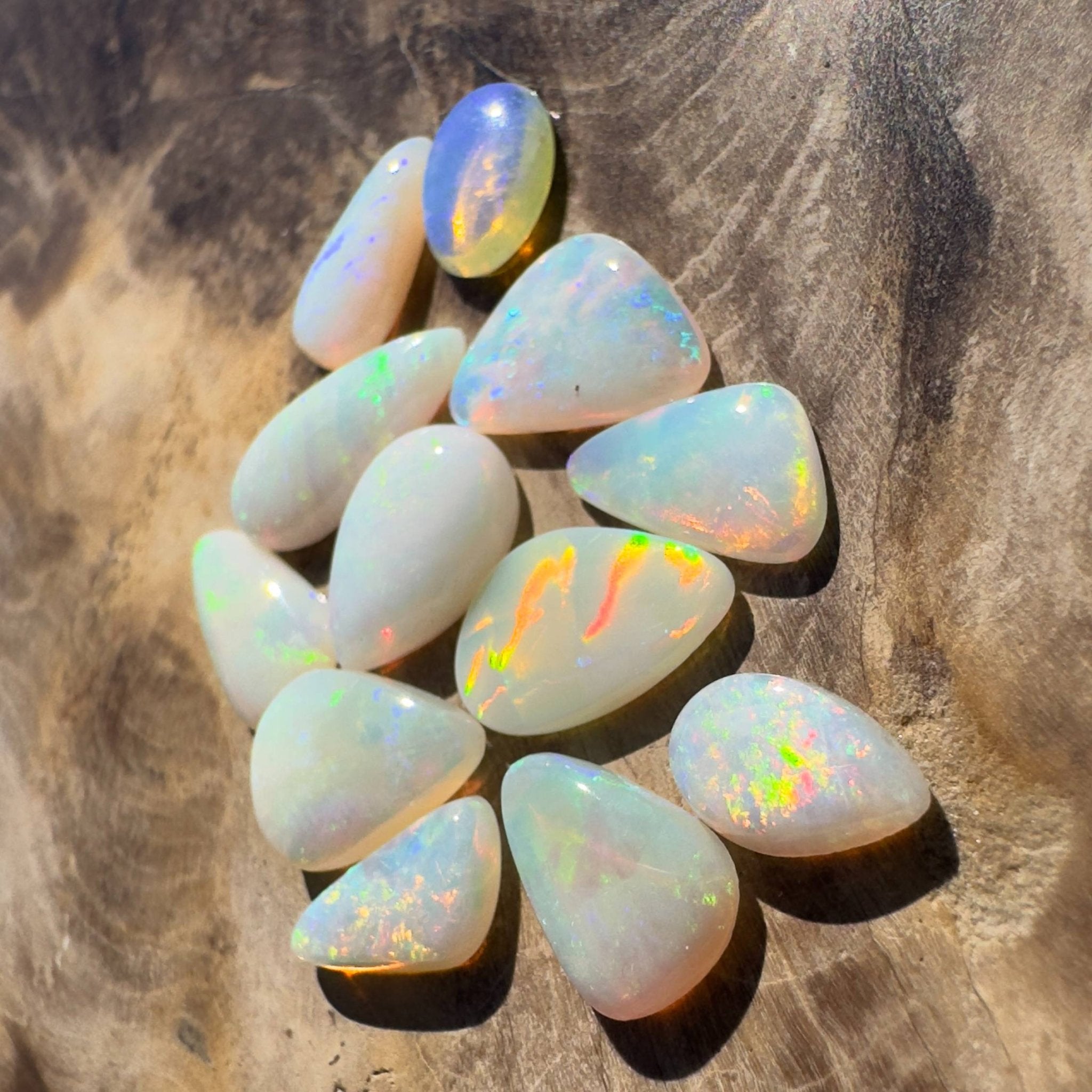 6.3CT Hand - cut Solid Australian Coober Pedy Opal Parcel