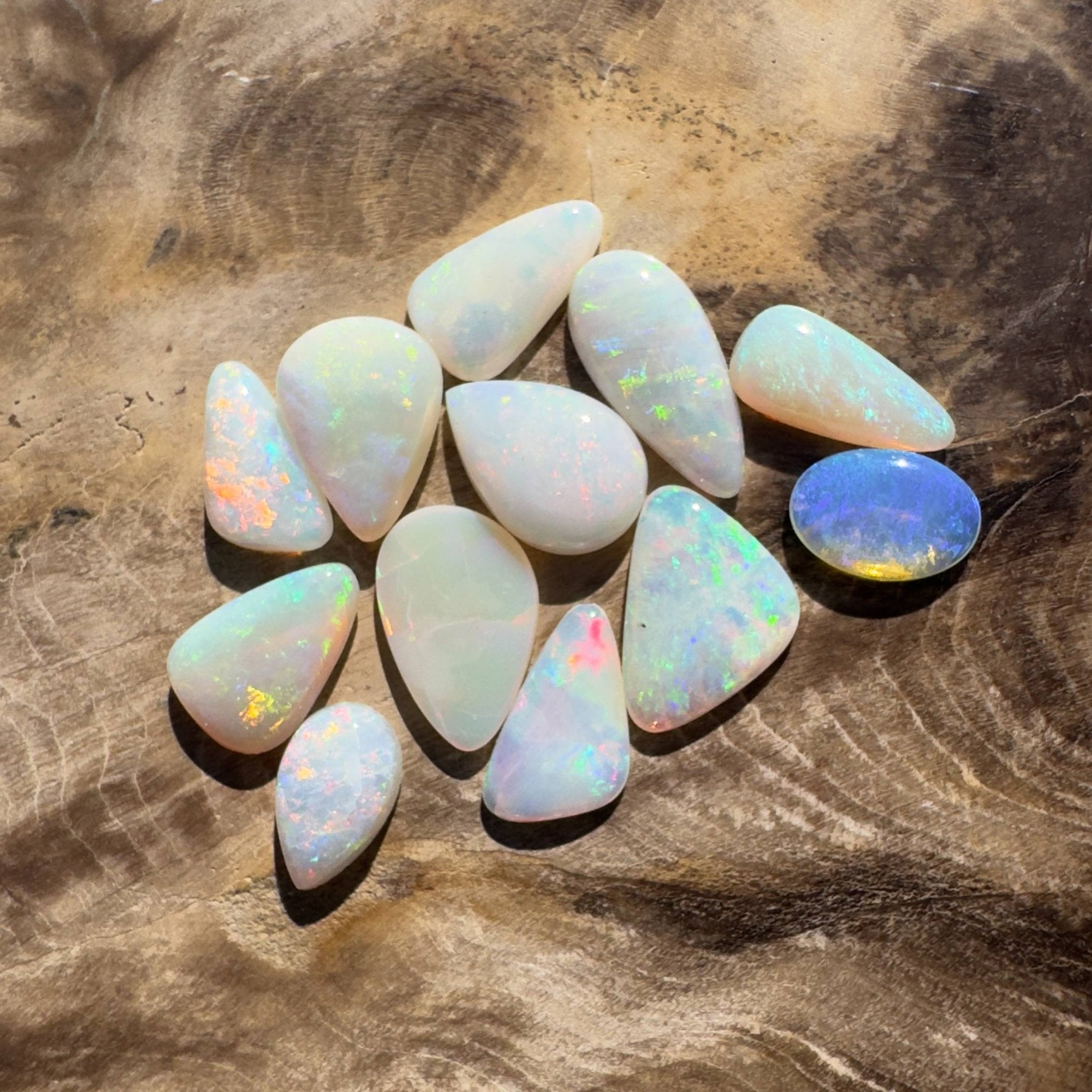 6.3CT Hand - cut Solid Australian Coober Pedy Opal Parcel