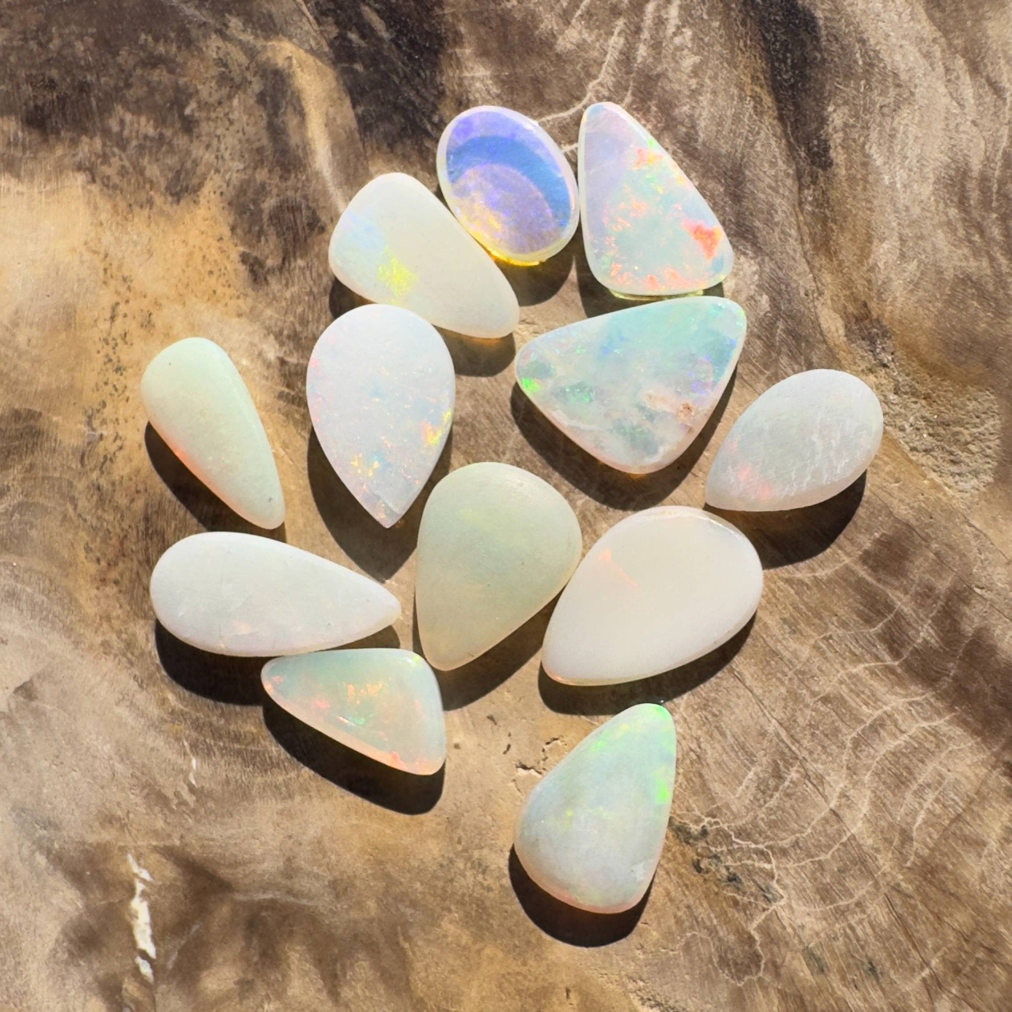 6.3CT Hand - cut Solid Australian Coober Pedy Opal Parcel