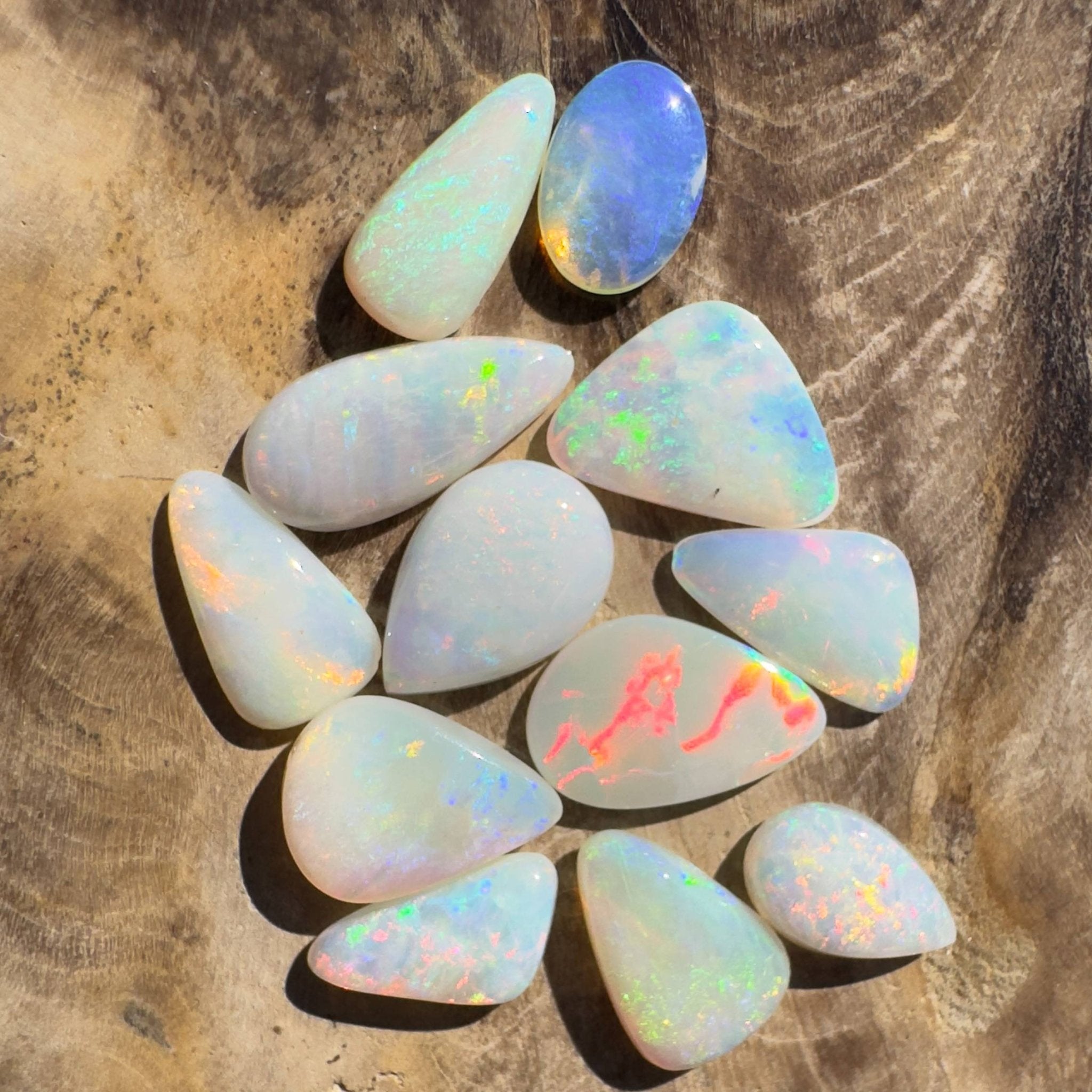 6.3CT Hand - cut Solid Australian Coober Pedy Opal Parcel