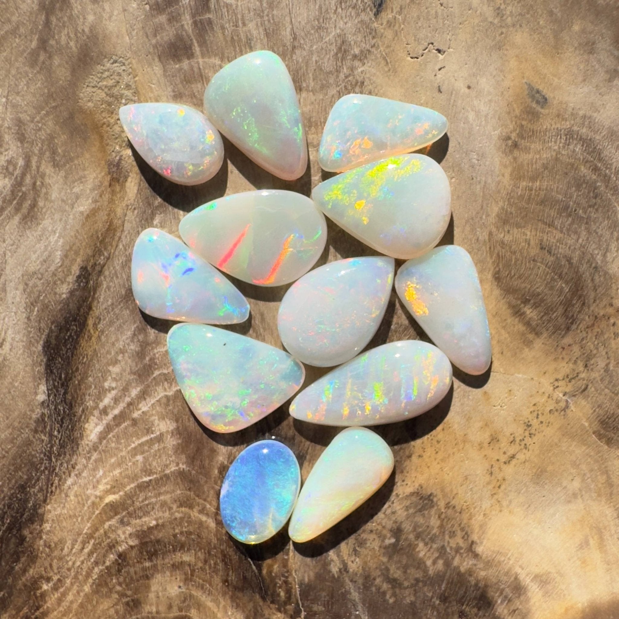 6.3CT Hand - cut Solid Australian Coober Pedy Opal Parcel