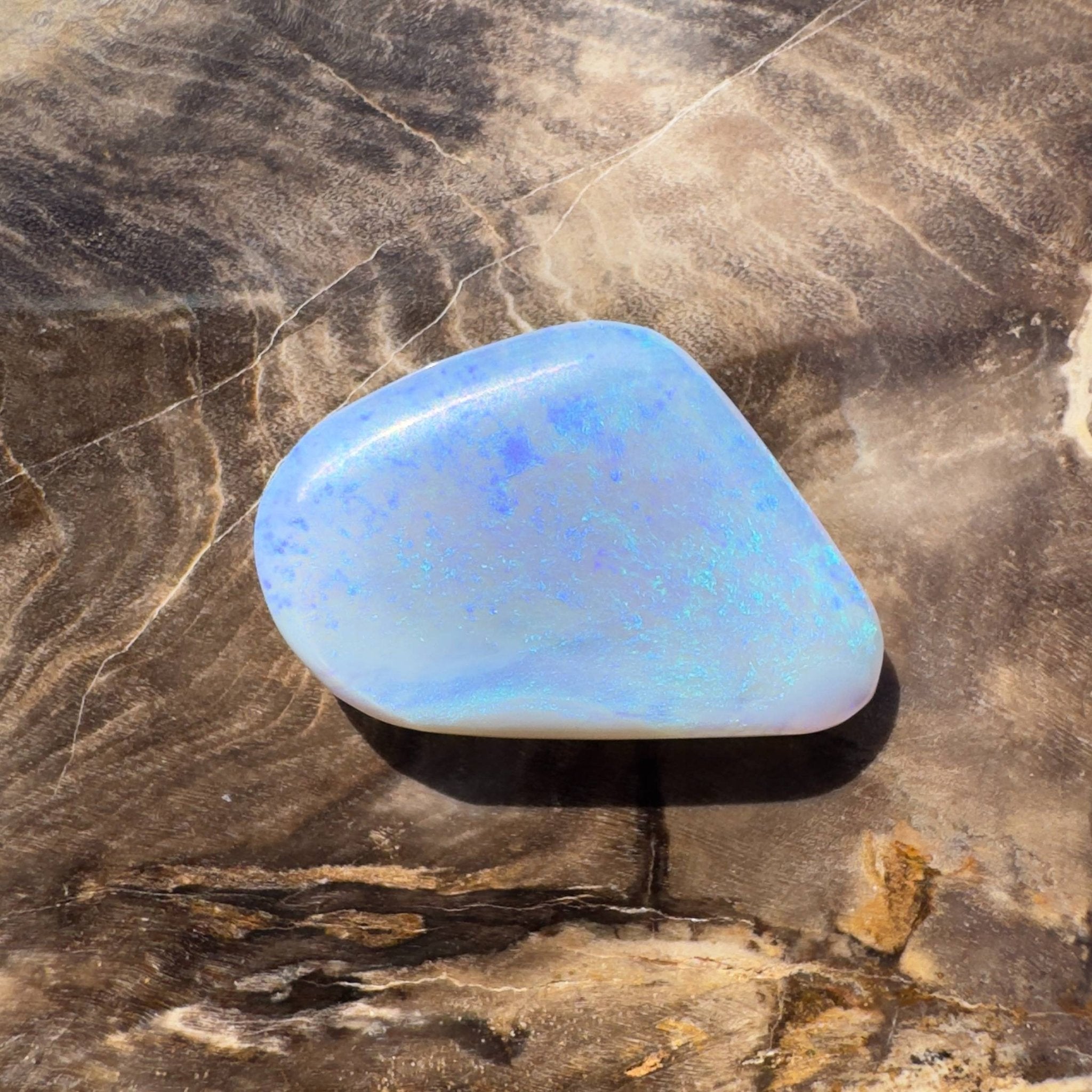 6.3ct Hand - cut Solid Australian Lightning Ridge Opal