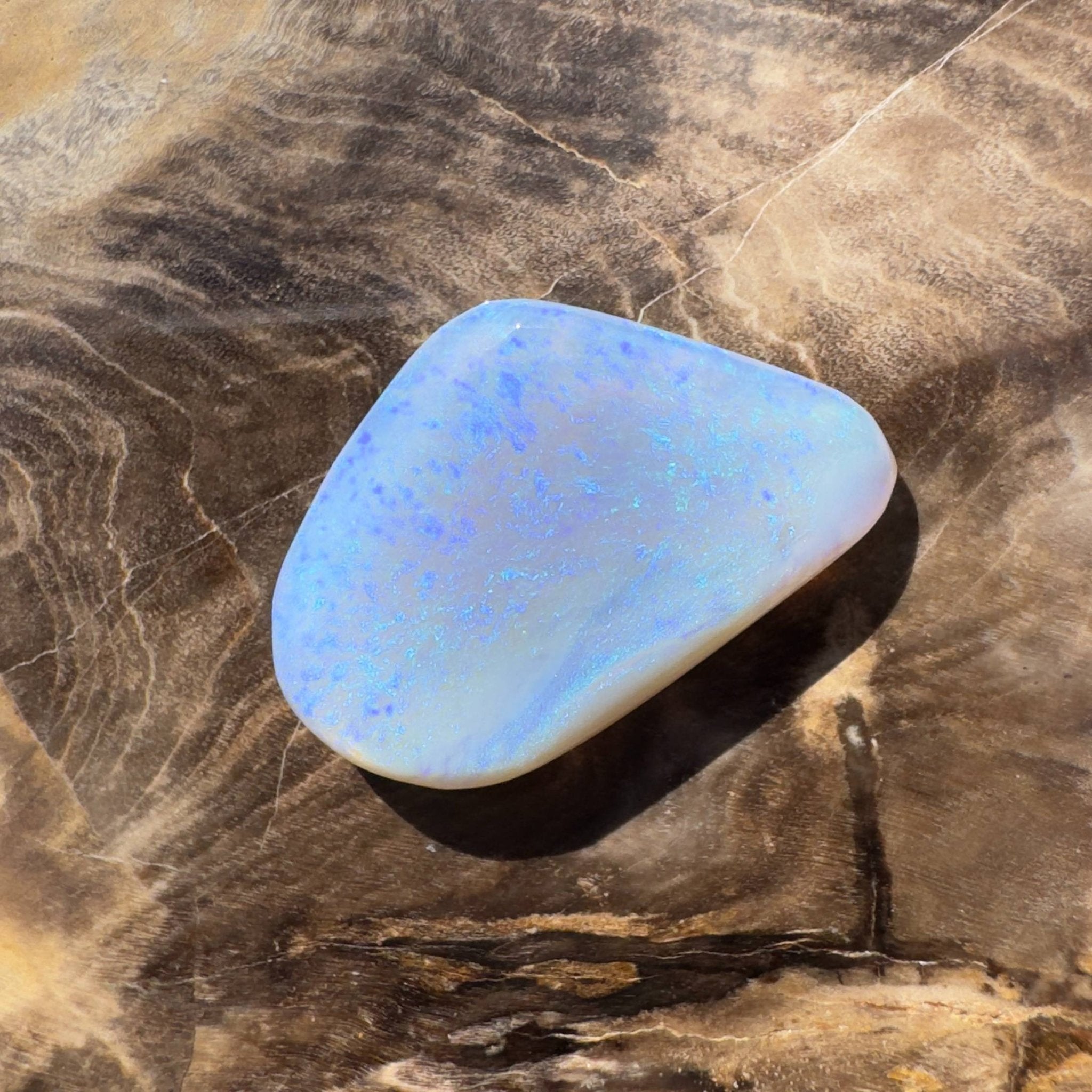 6.3ct Hand - cut Solid Australian Lightning Ridge Opal