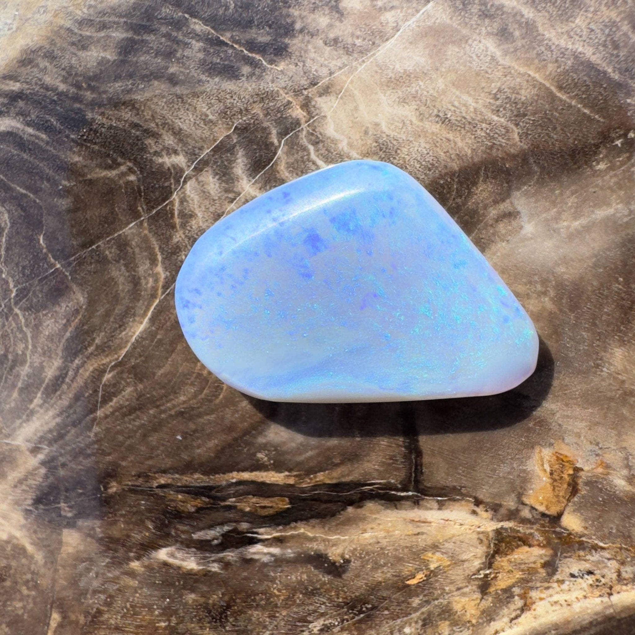 6.3ct Hand - cut Solid Australian Lightning Ridge Opal