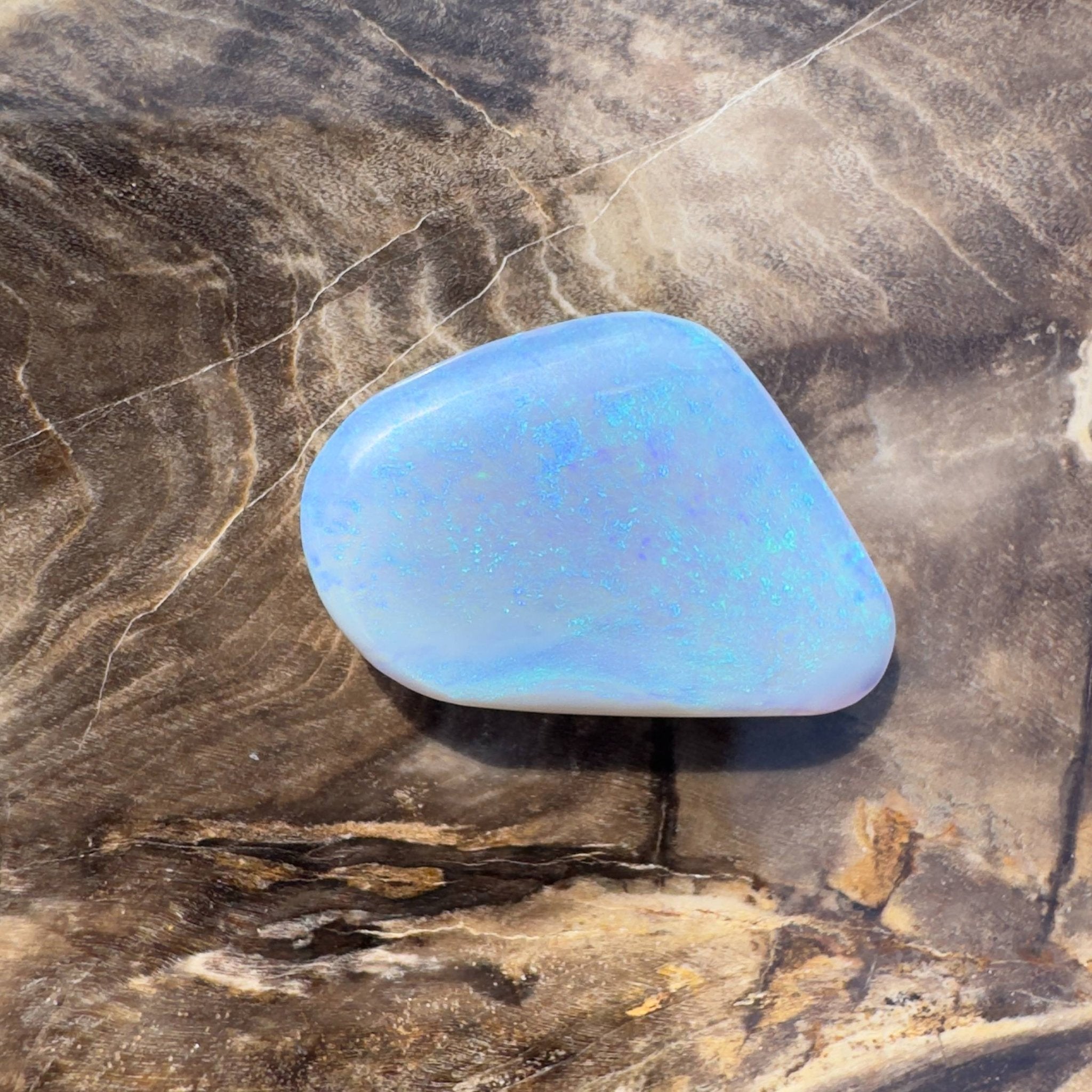 6.3ct Hand - cut Solid Australian Lightning Ridge Opal