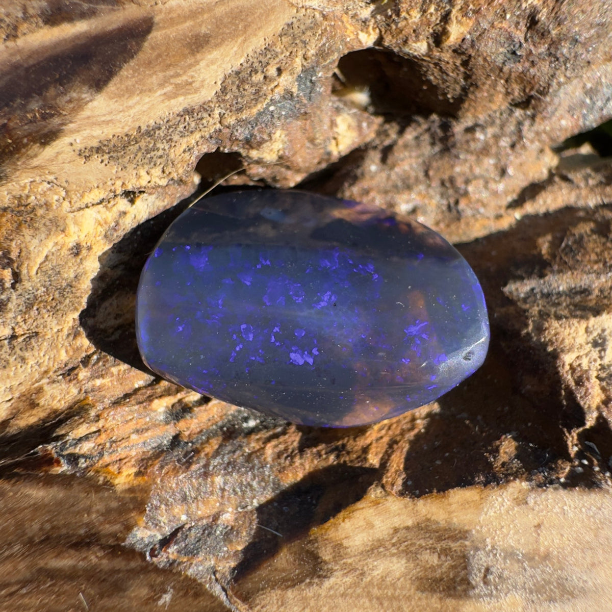 6.3ct Lightning Ridge Black Opal | Solid Australian Opal | Hand-Cut