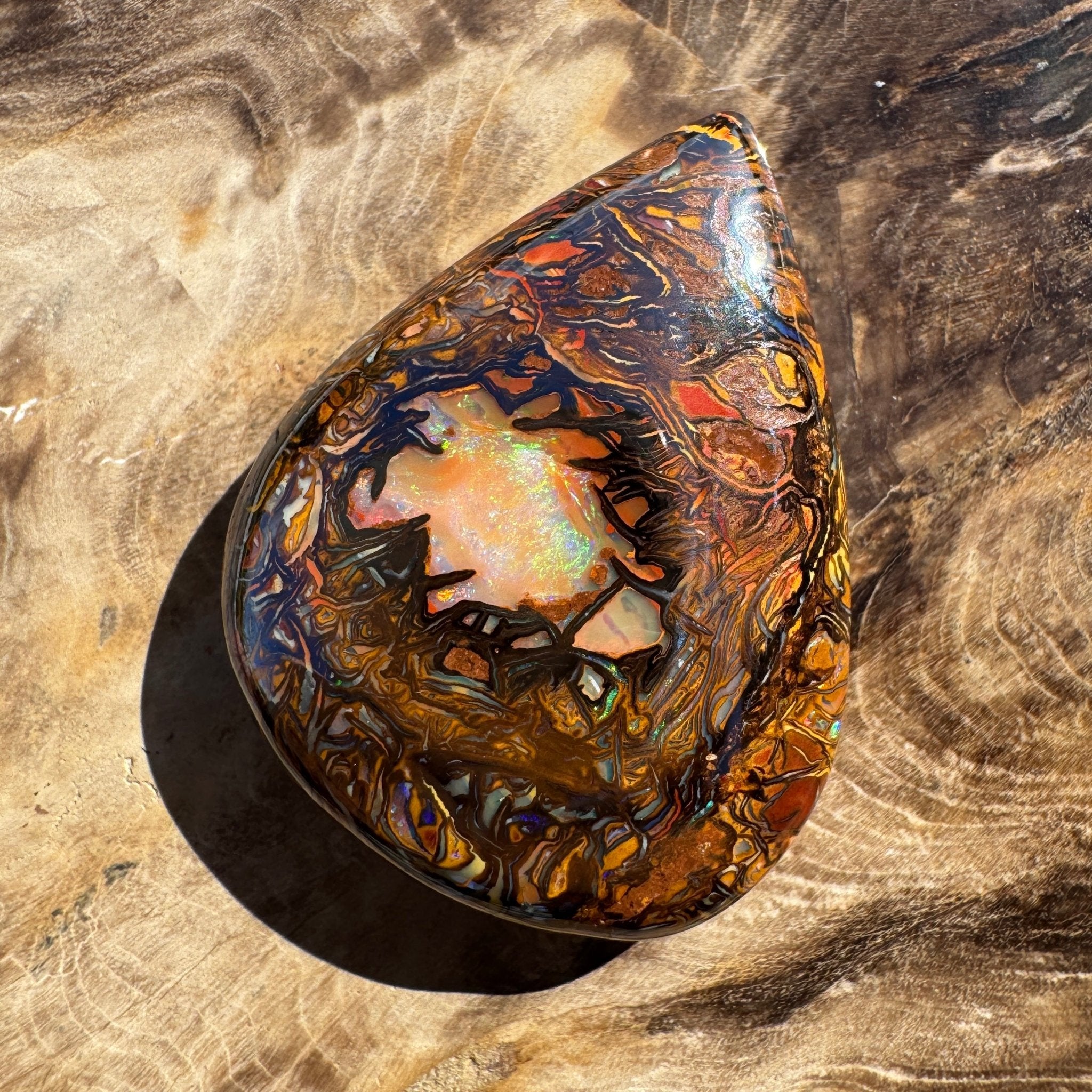 63ct Queensland Boulder Opal | Solid Australian Opal | Hand-Cut