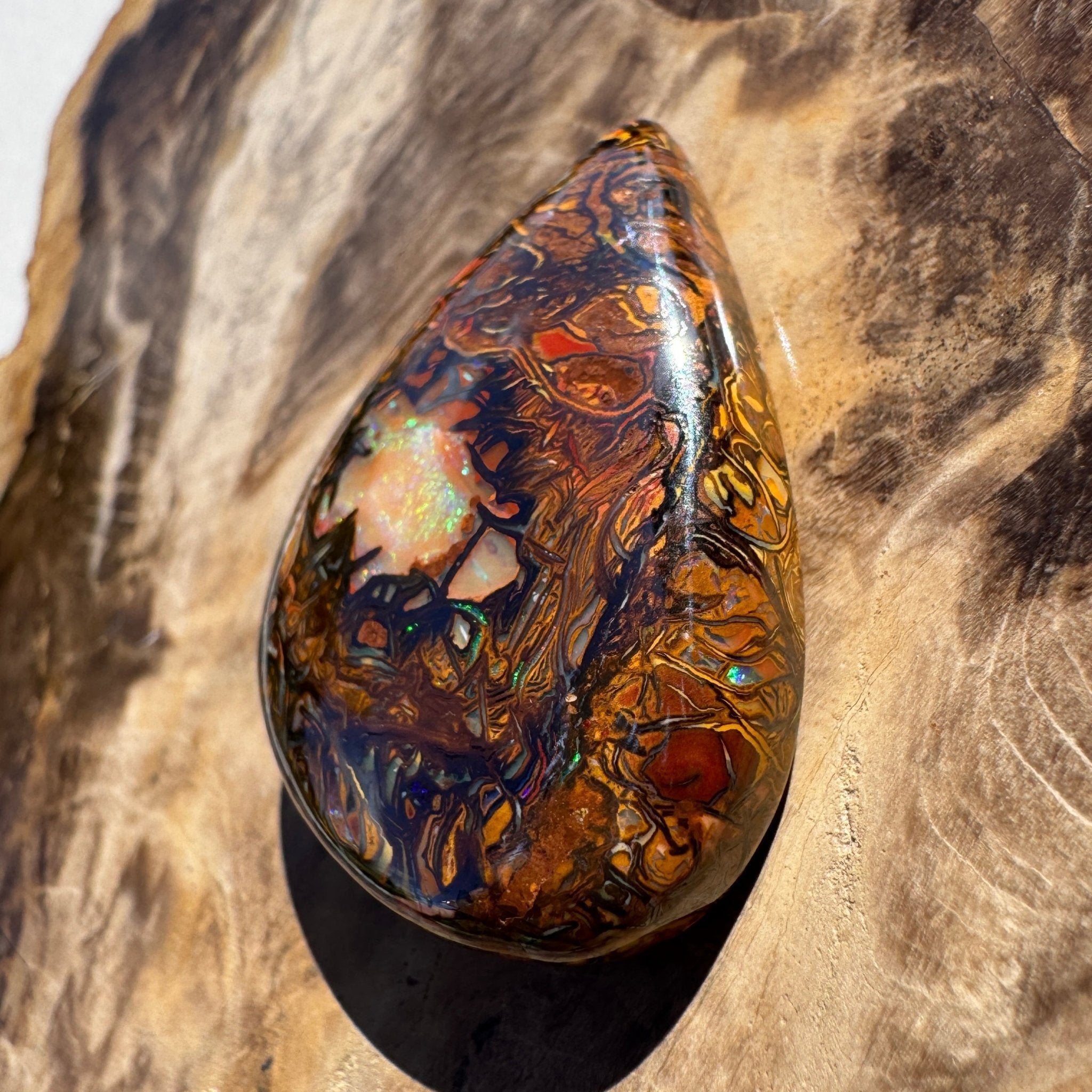 63ct Queensland Boulder Opal | Solid Australian Opal | Hand-Cut